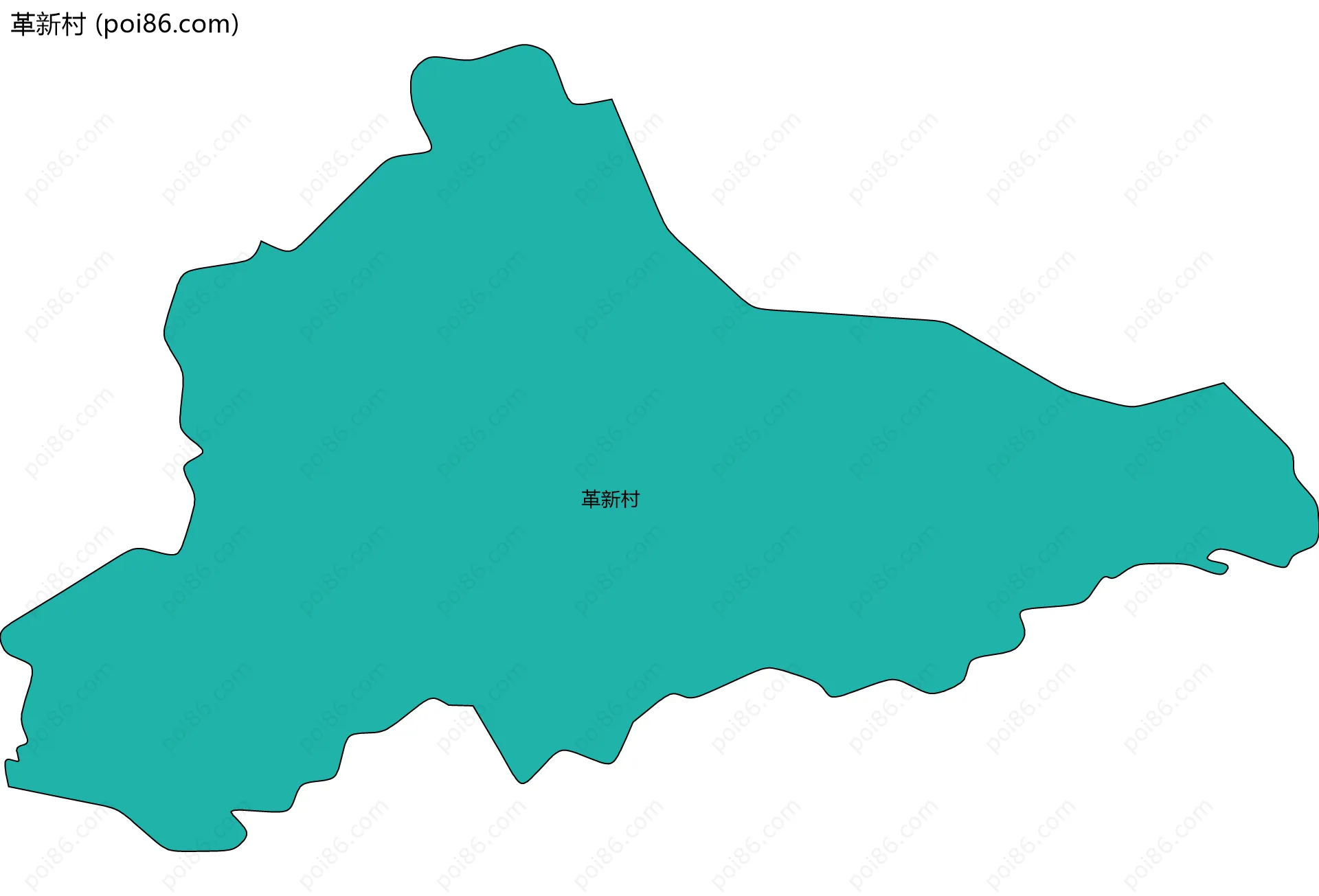 革新村边界地图