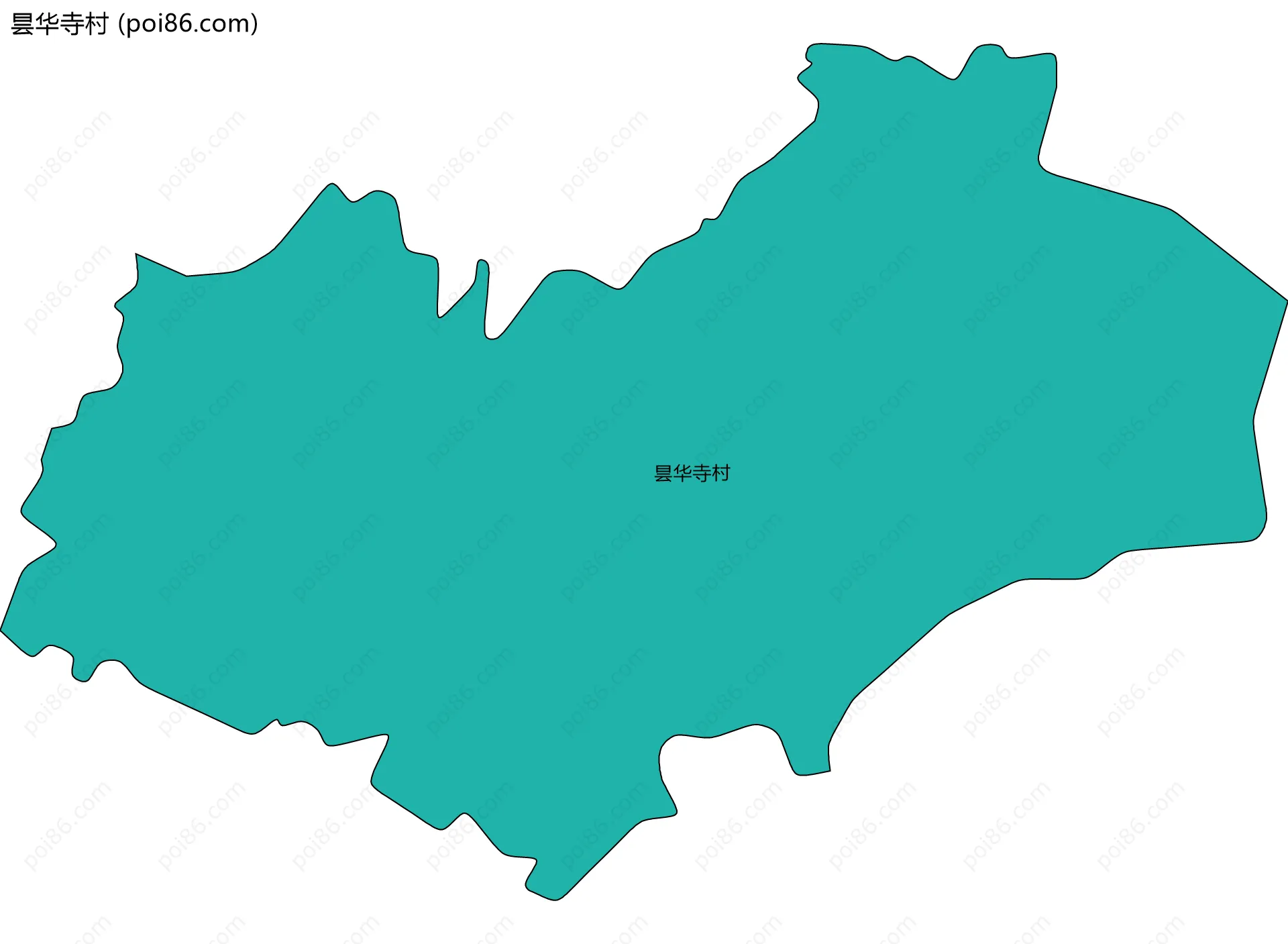 昙华寺村边界地图