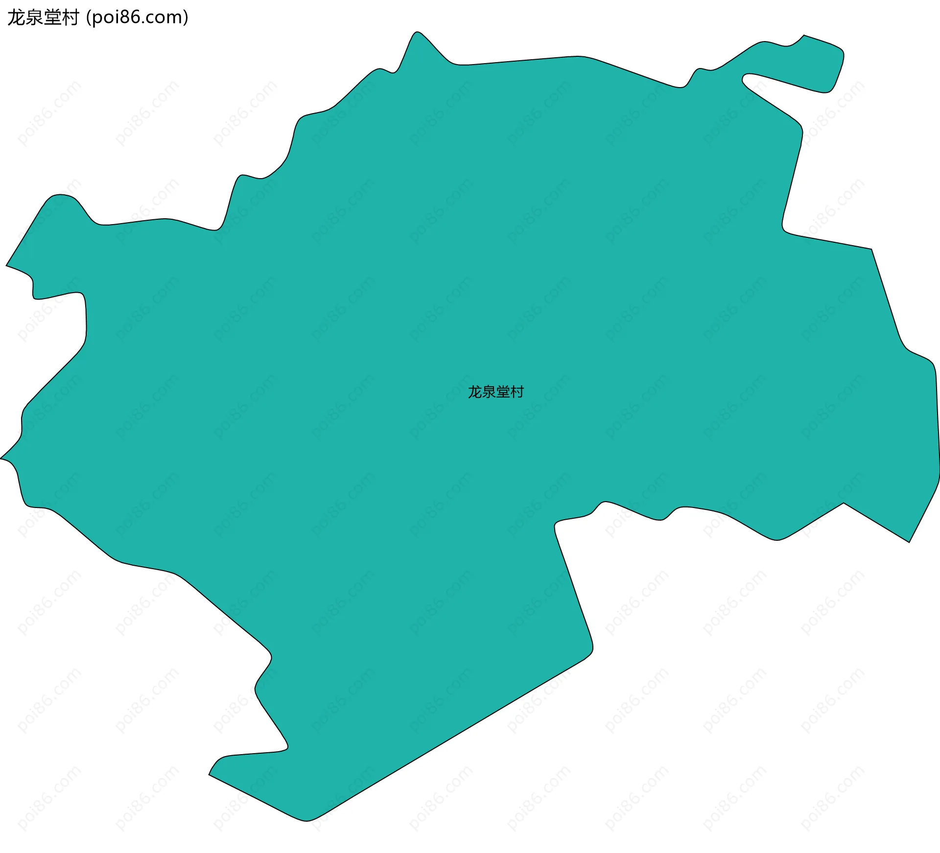 龙泉堂村边界地图