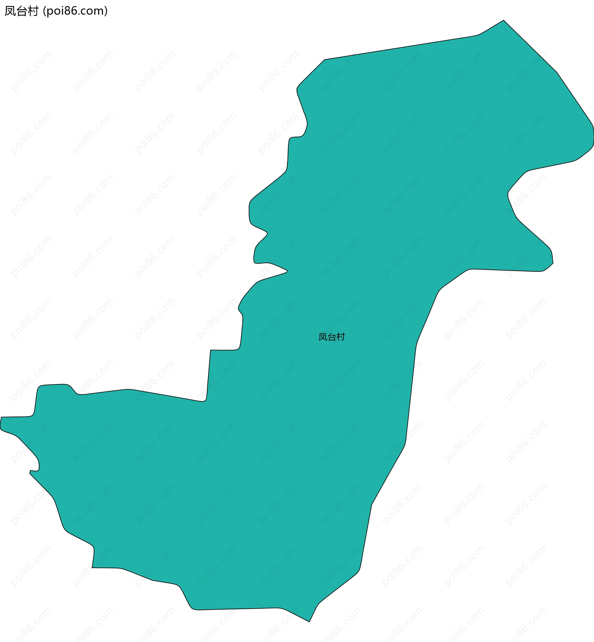 凤台村边界地图