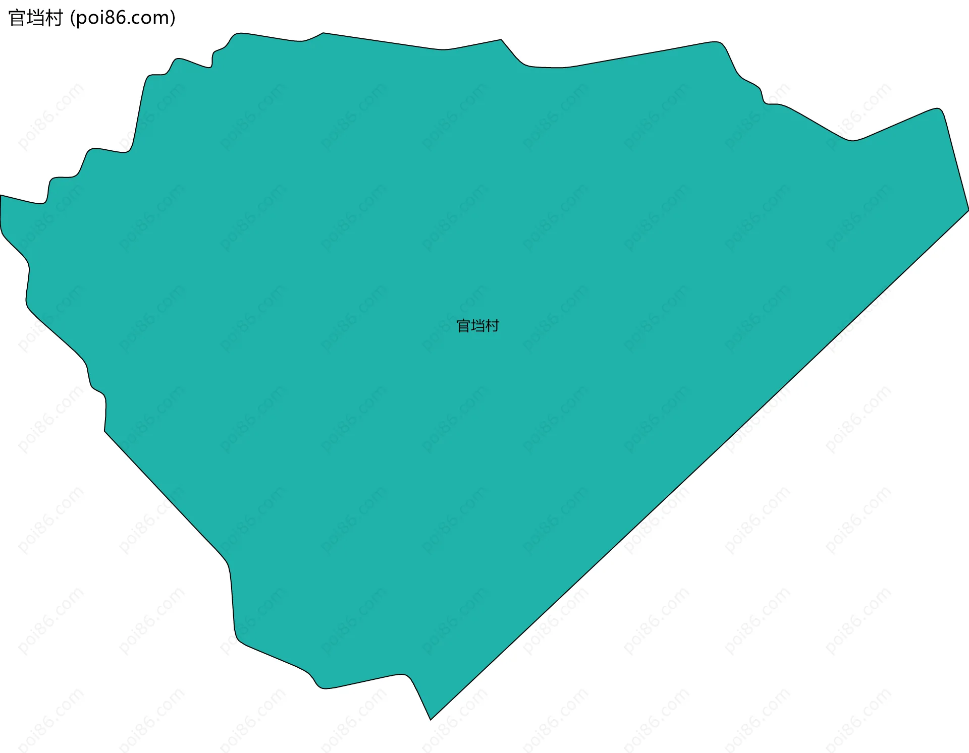 官垱村边界地图