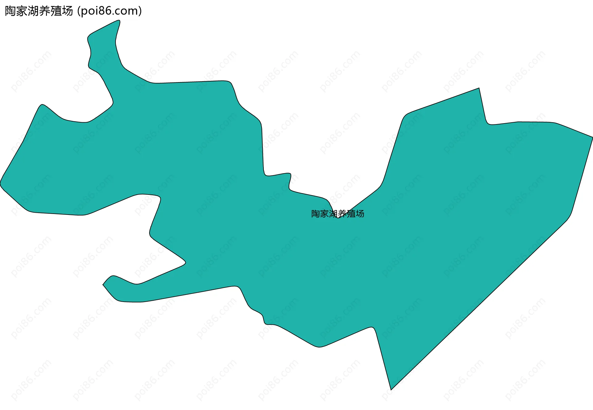 陶家湖养殖场边界地图