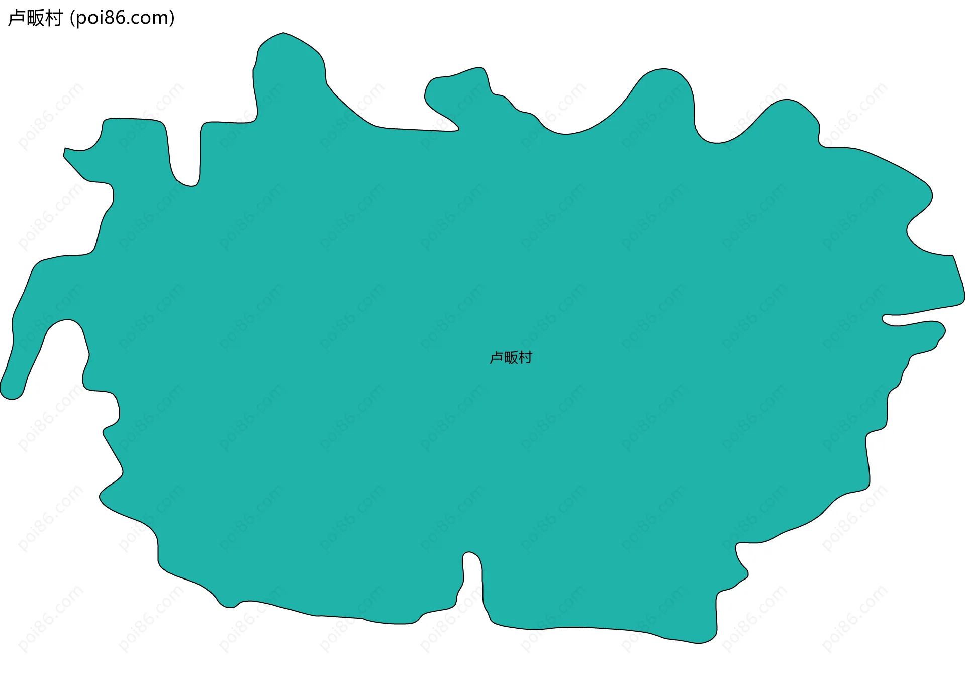 卢畈村边界地图