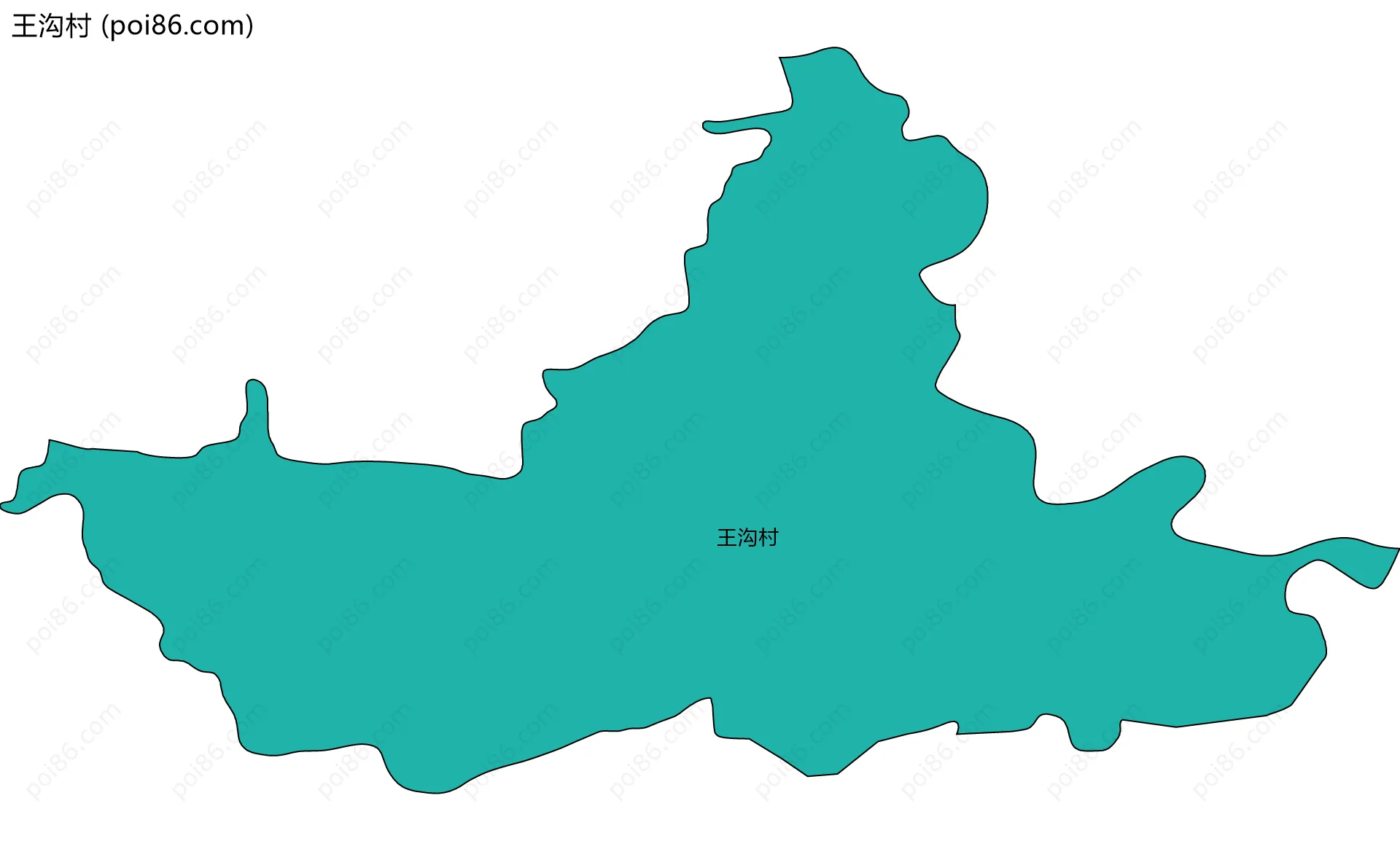 王沟村边界地图