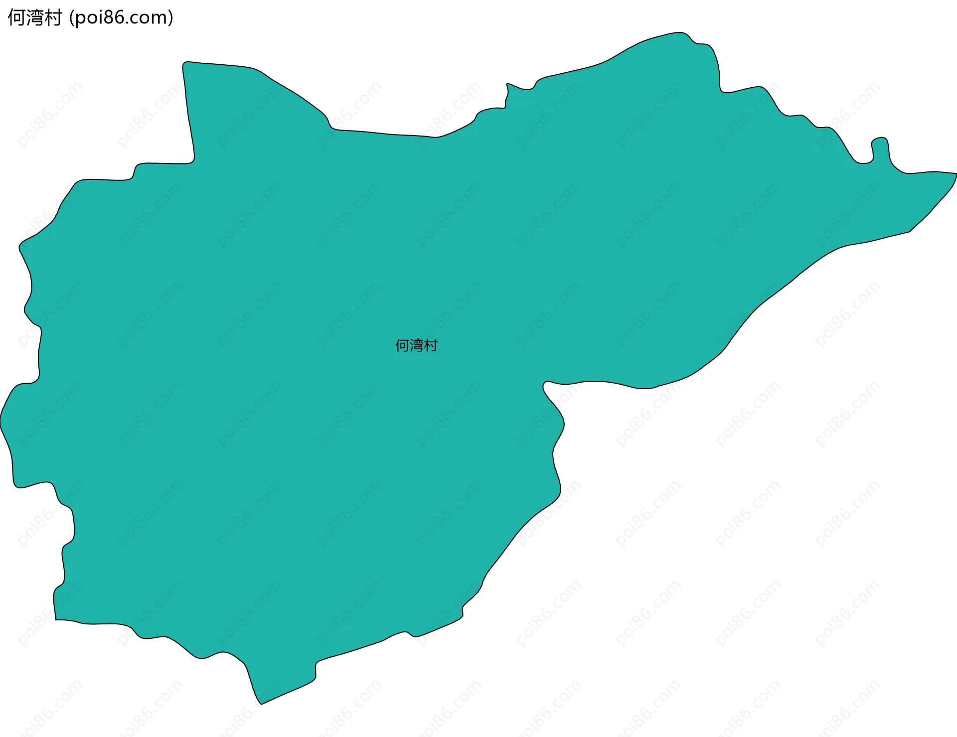 何湾村边界地图