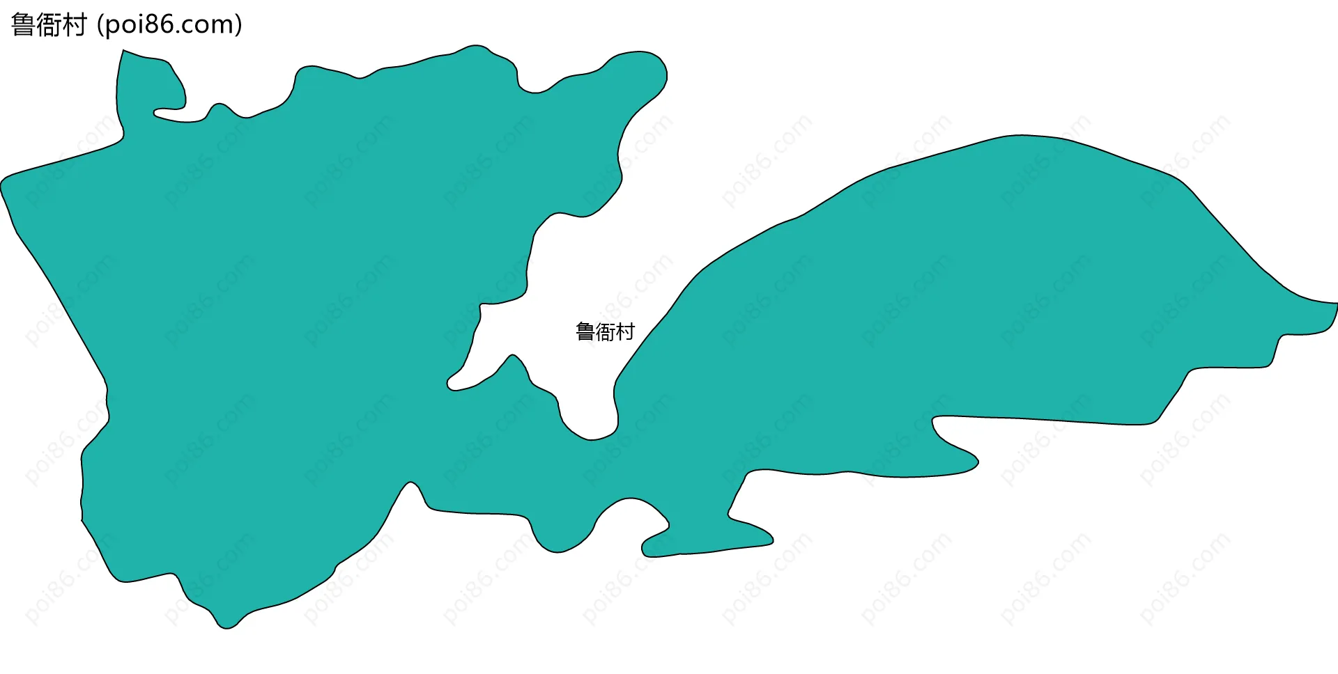 鲁衙村边界地图