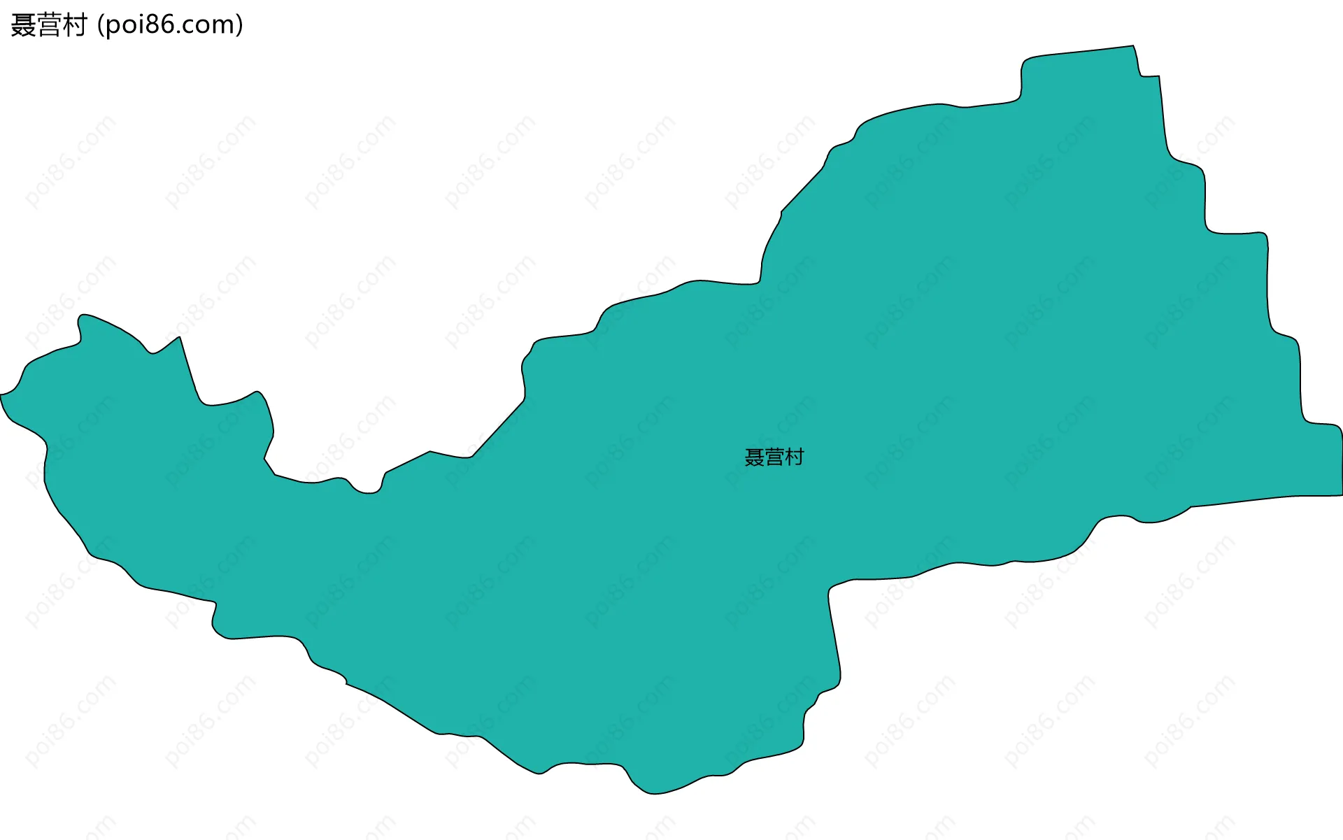 聂营村边界地图