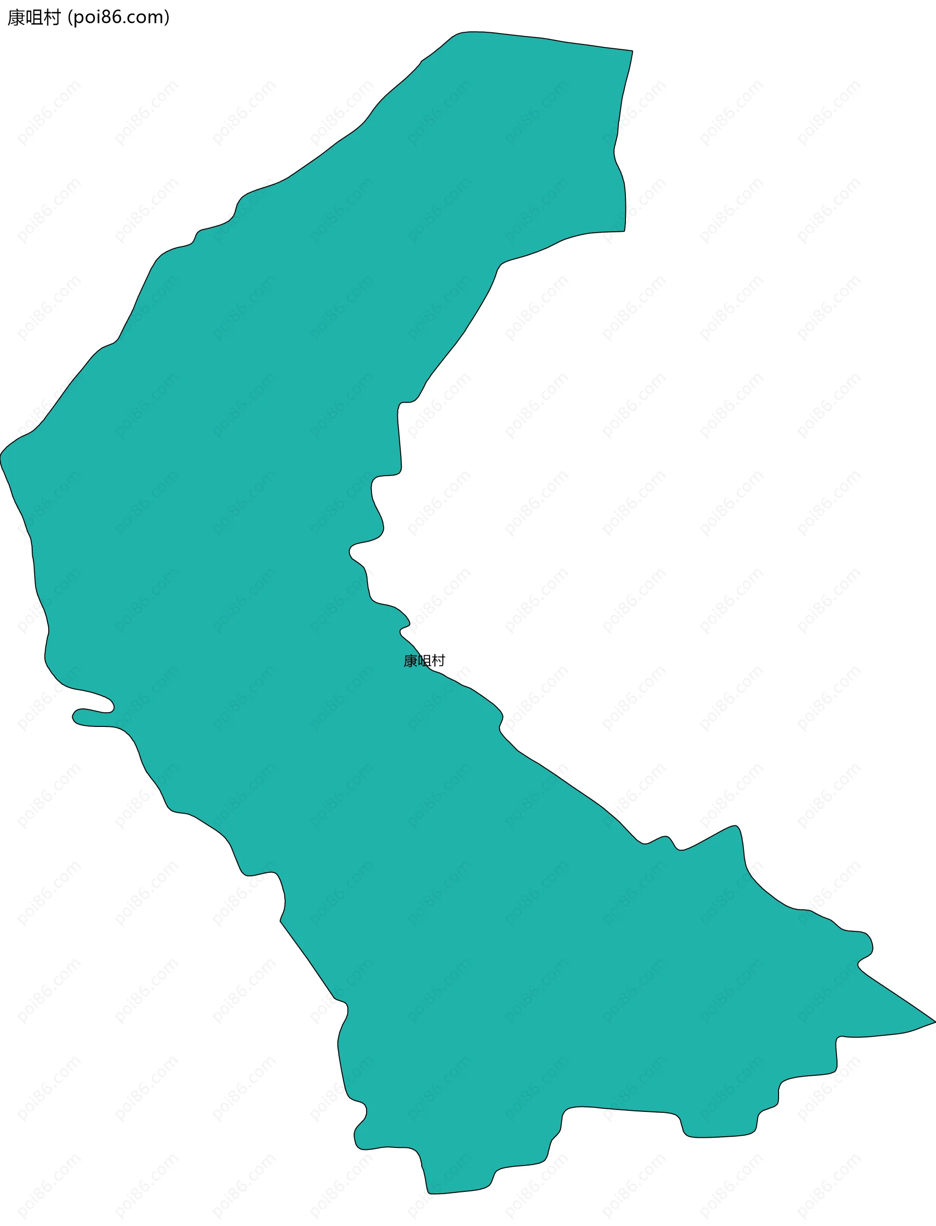 康咀村边界地图