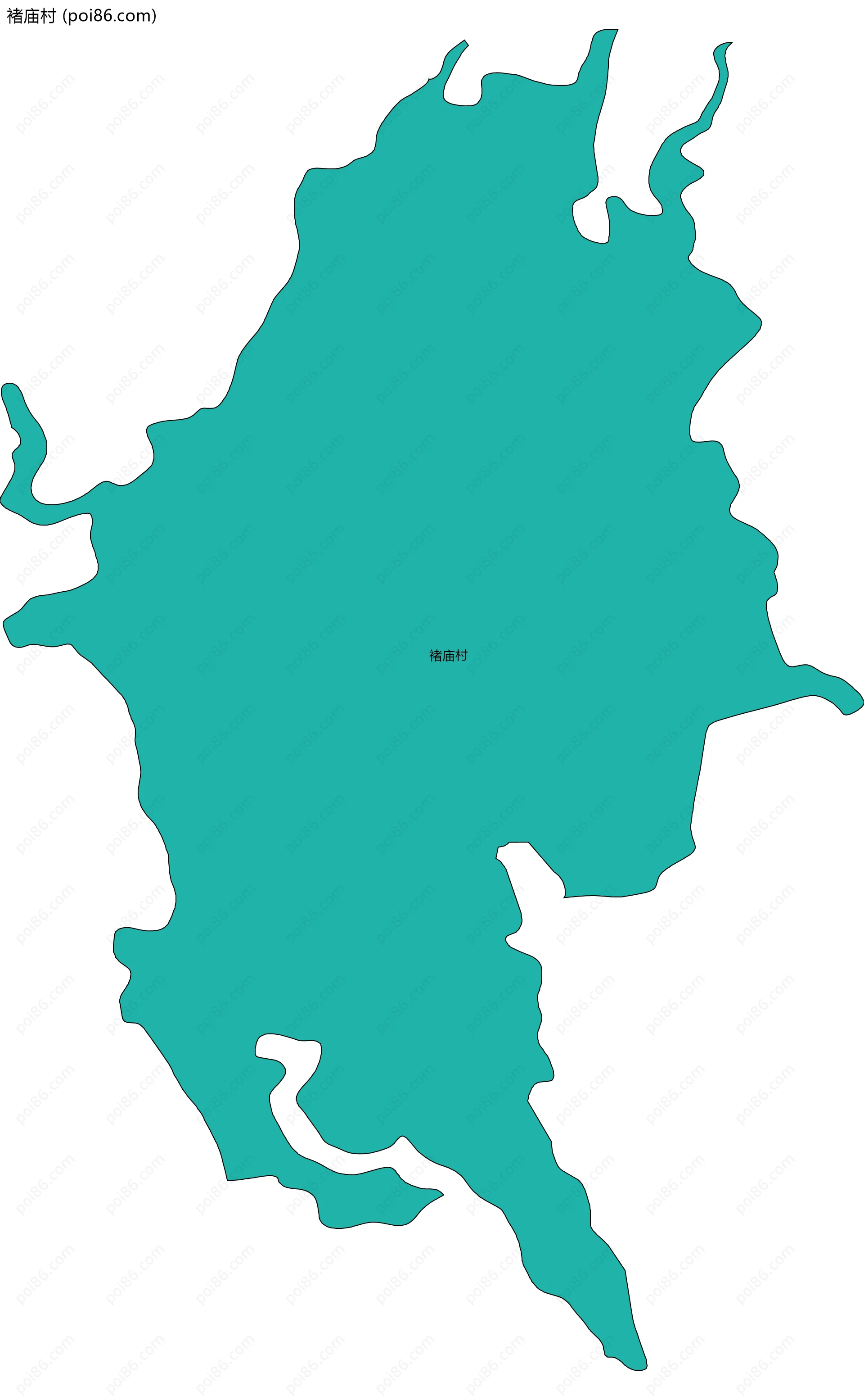 褚庙村边界地图