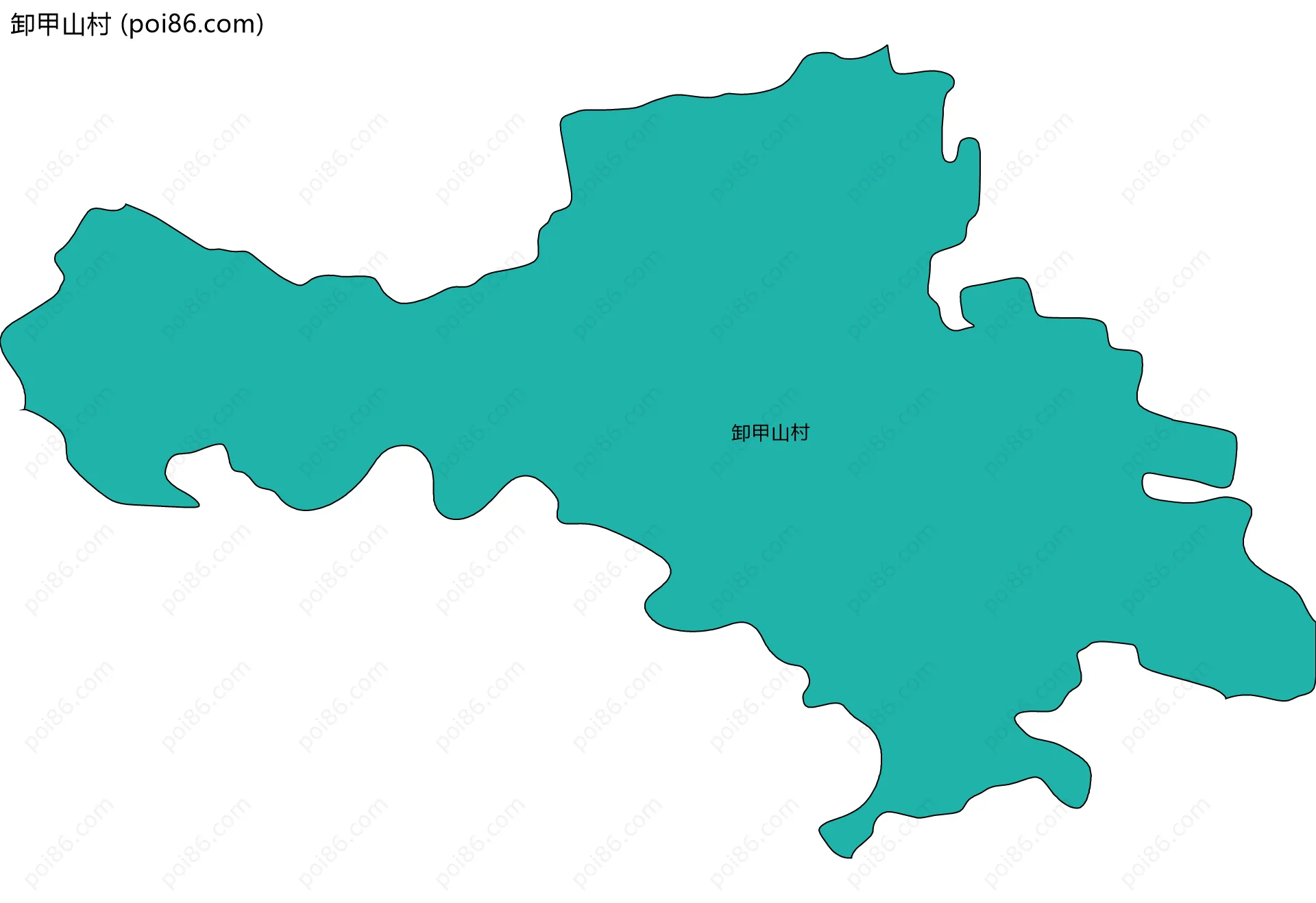 卸甲山村边界地图