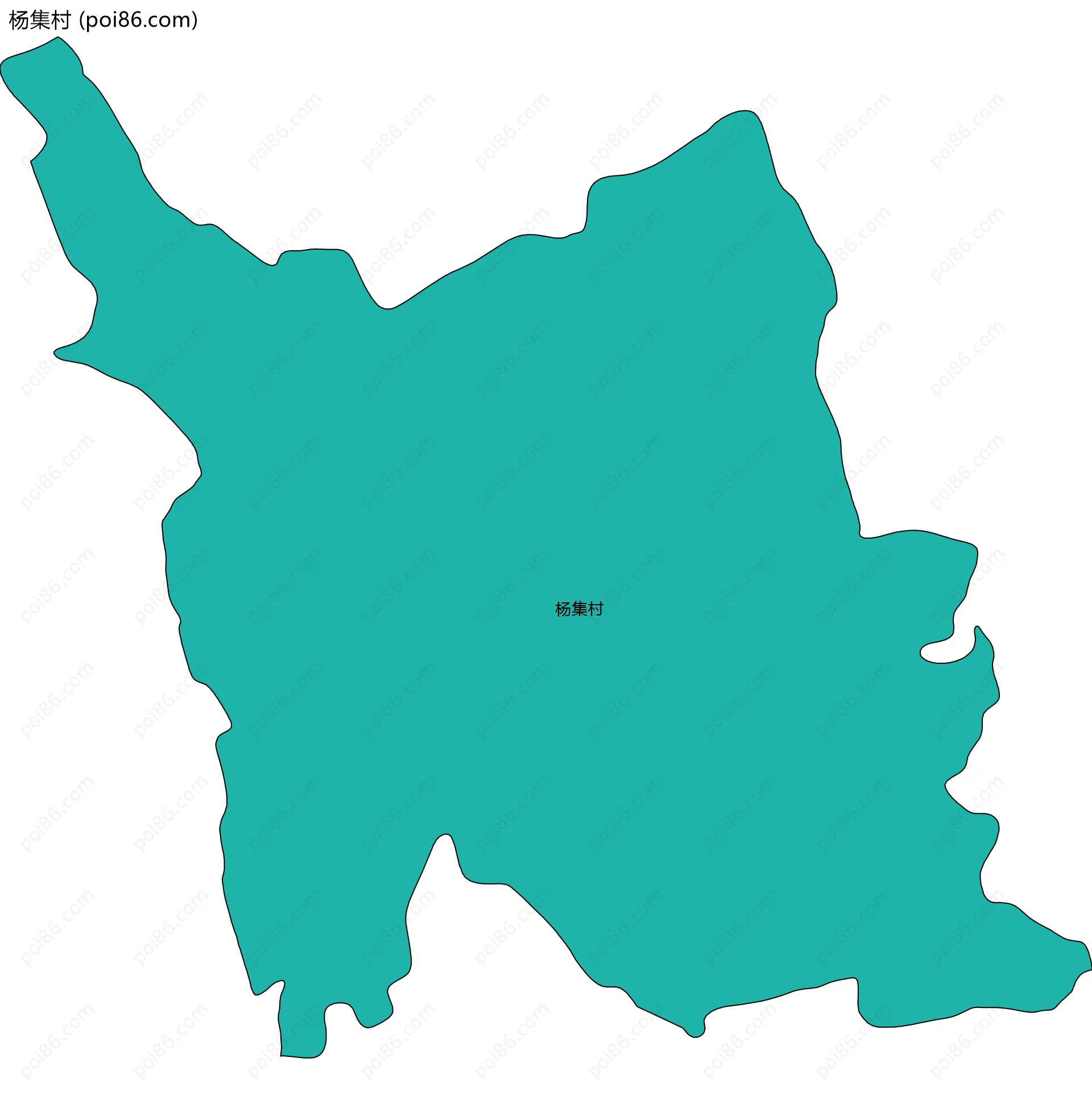 杨集村边界地图