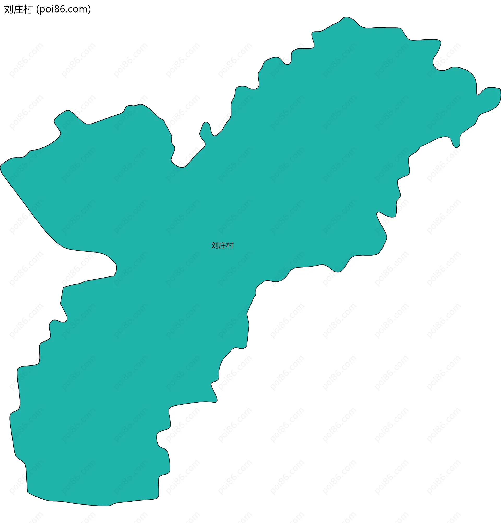刘庄村边界地图
