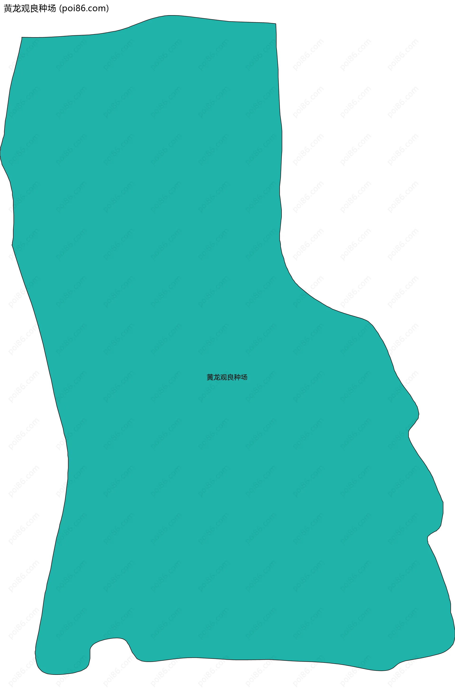 黄龙观良种场边界地图