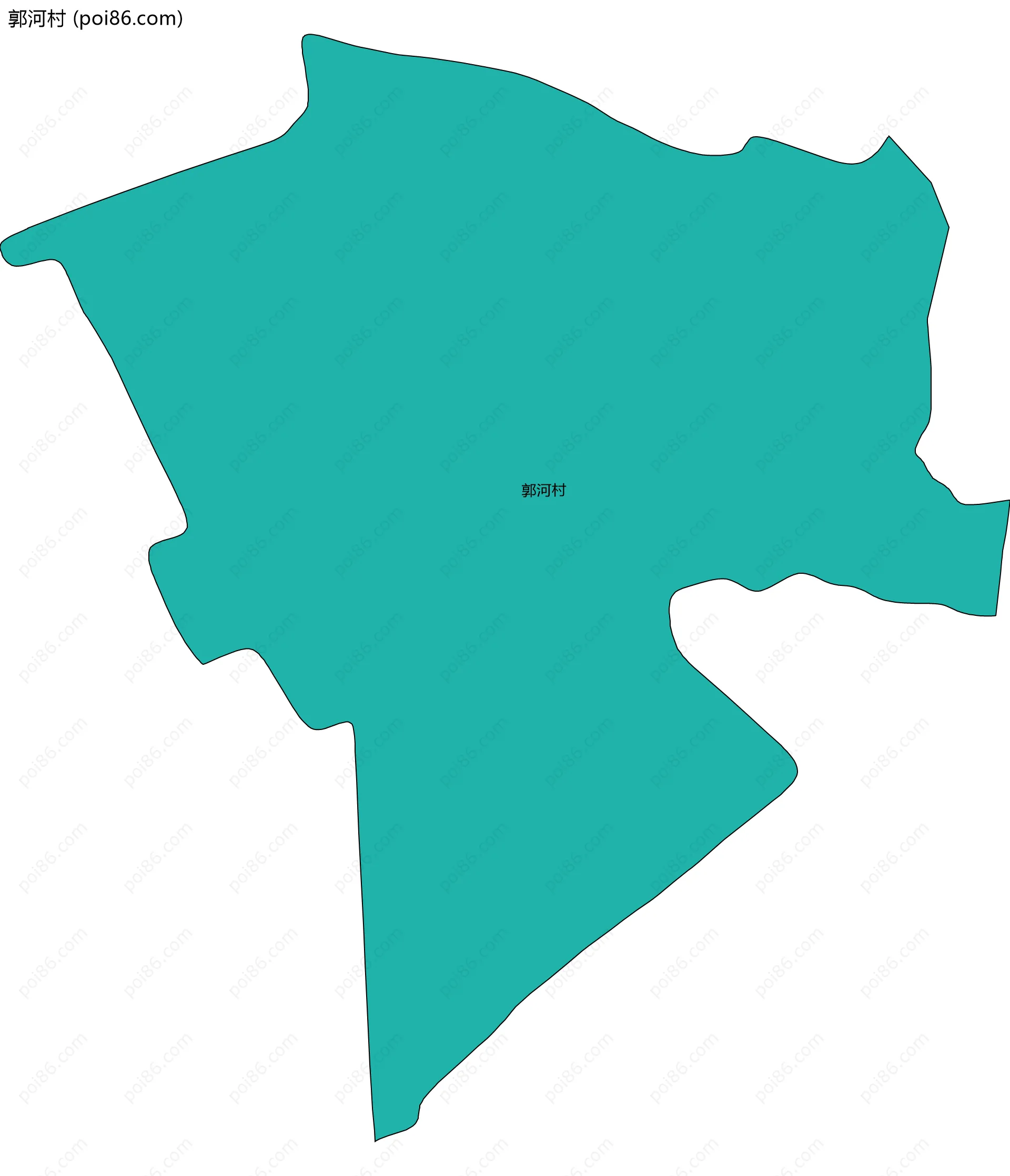 郭河村边界地图
