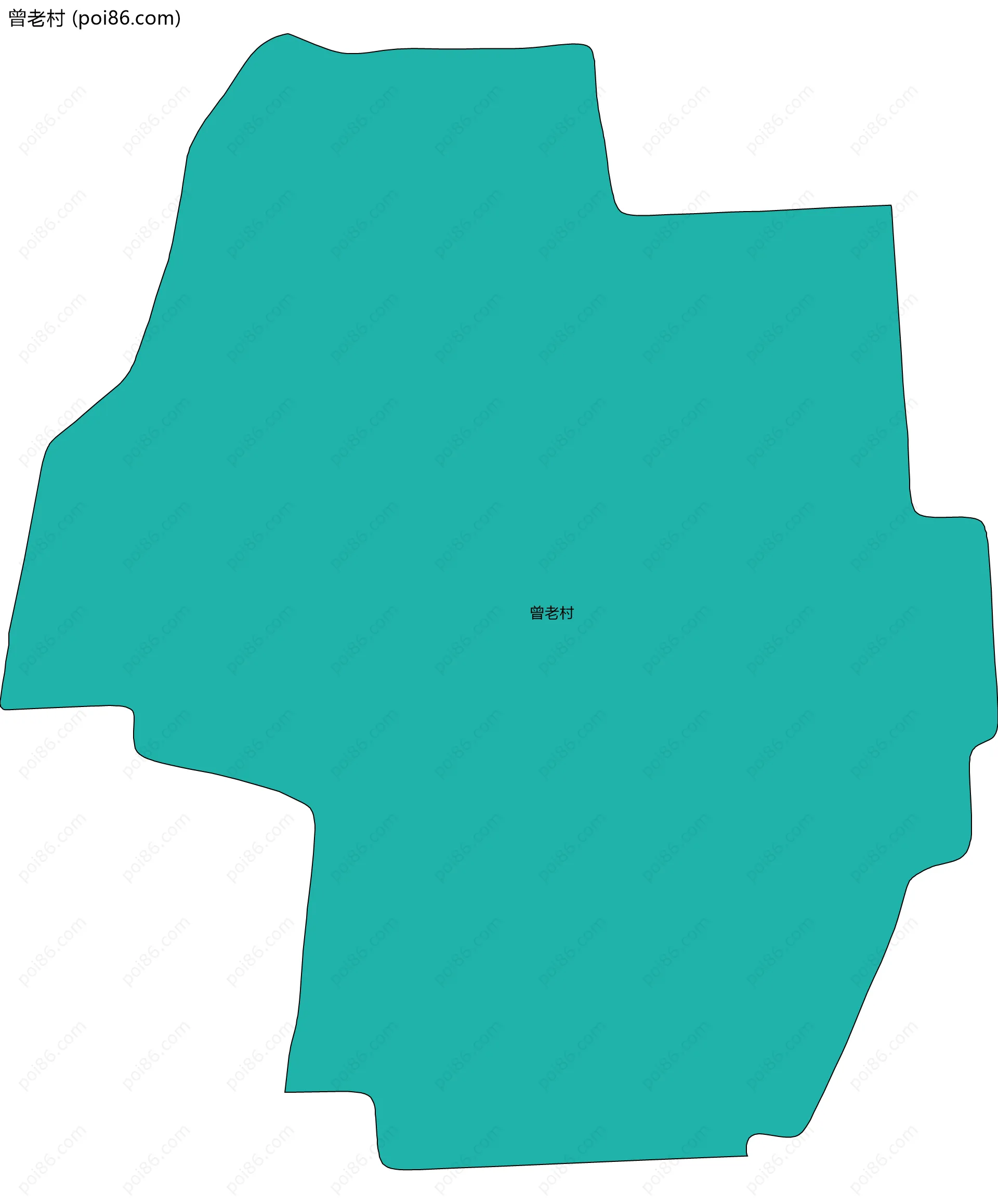 曾老村边界地图