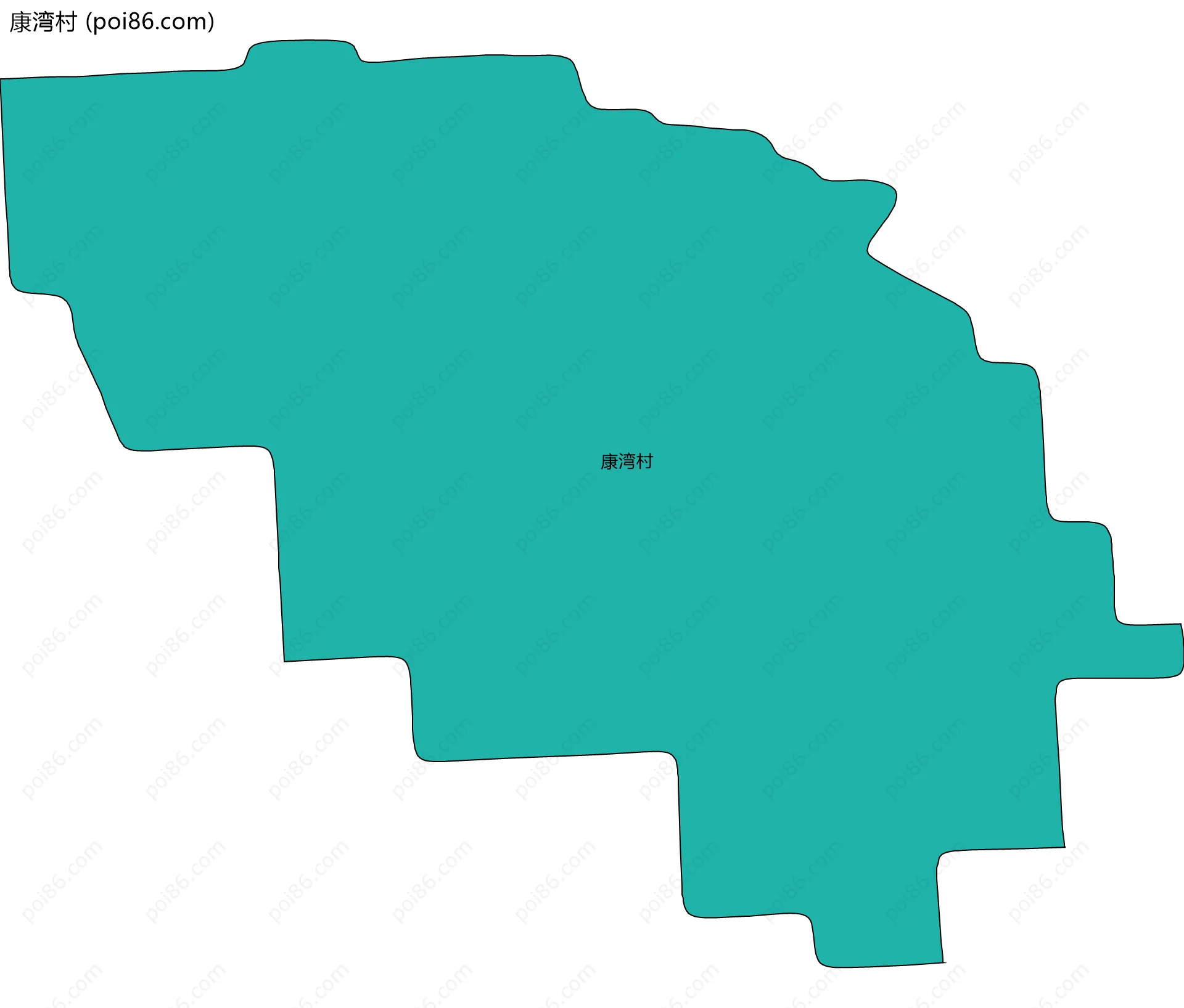 康湾村边界地图