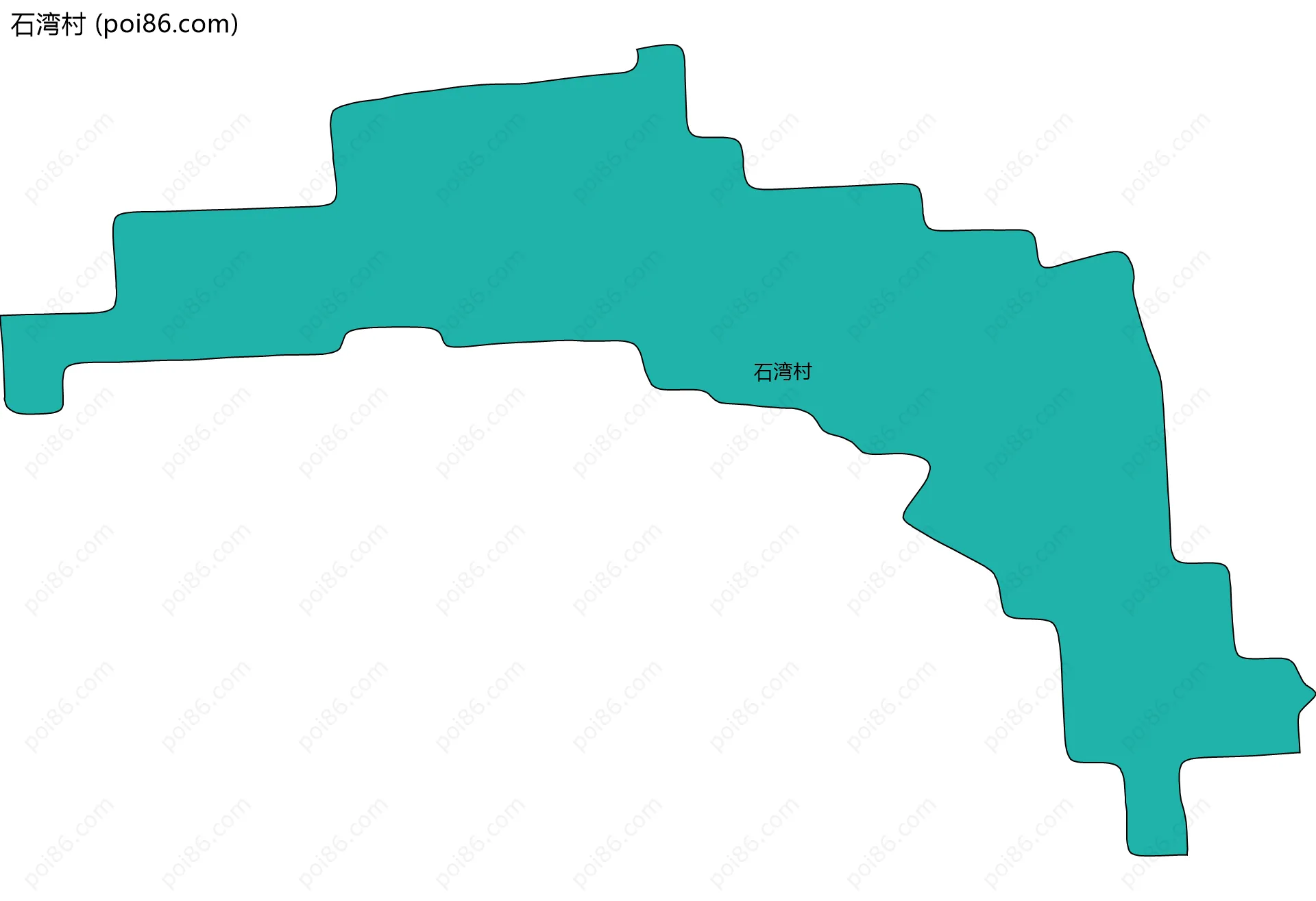 石湾村边界地图