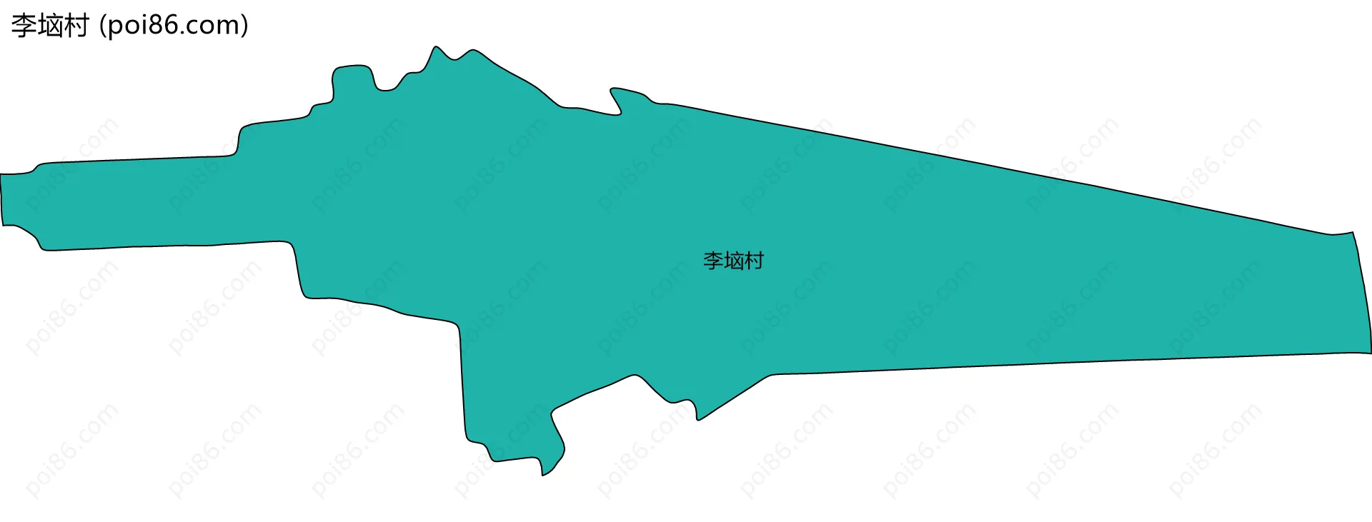 李垴村边界地图