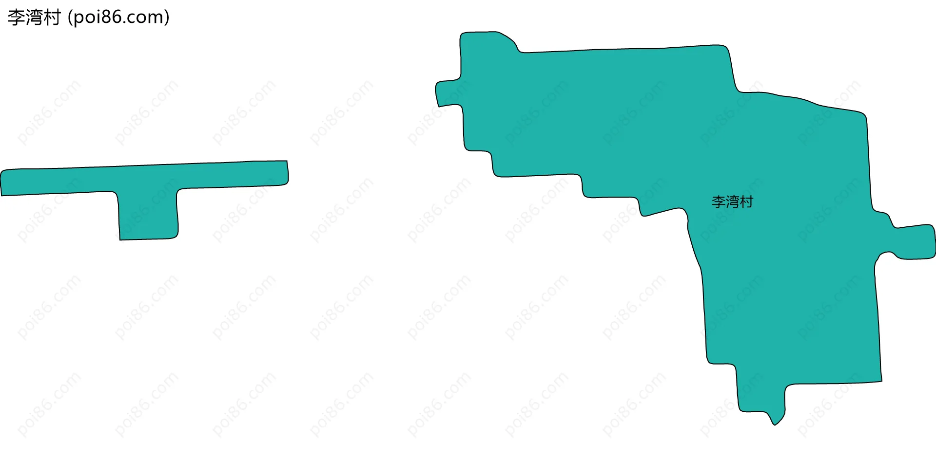 李湾村边界地图