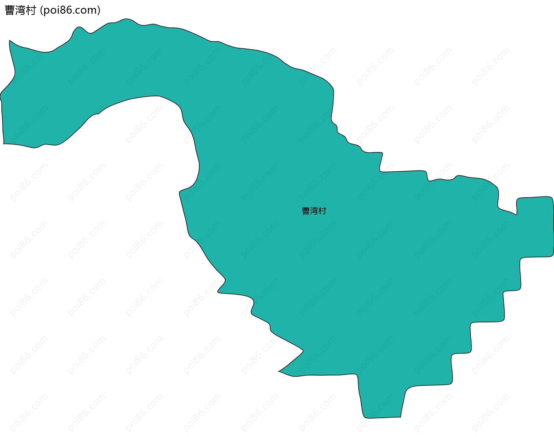 曹湾村边界地图