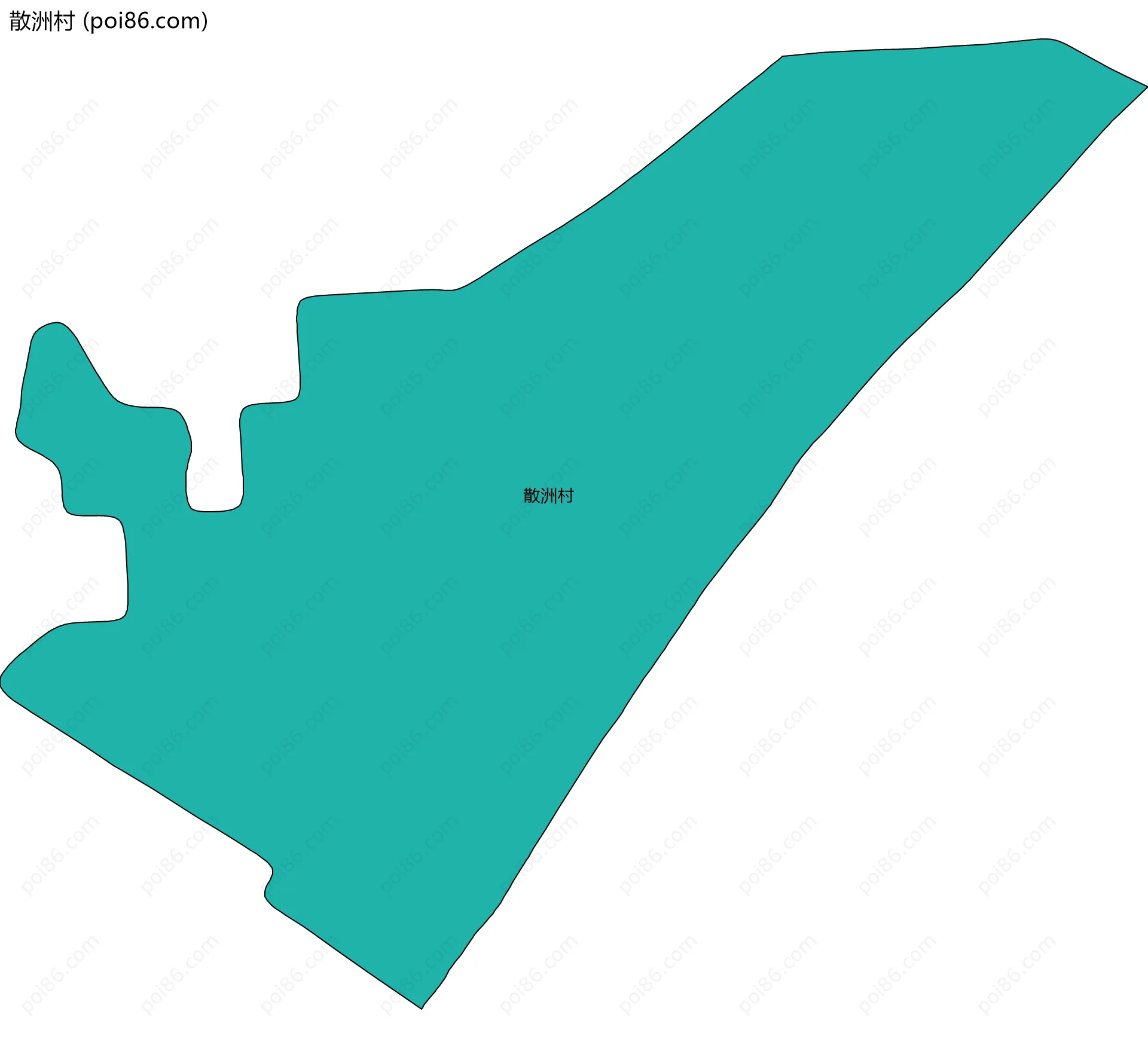 散洲村边界地图