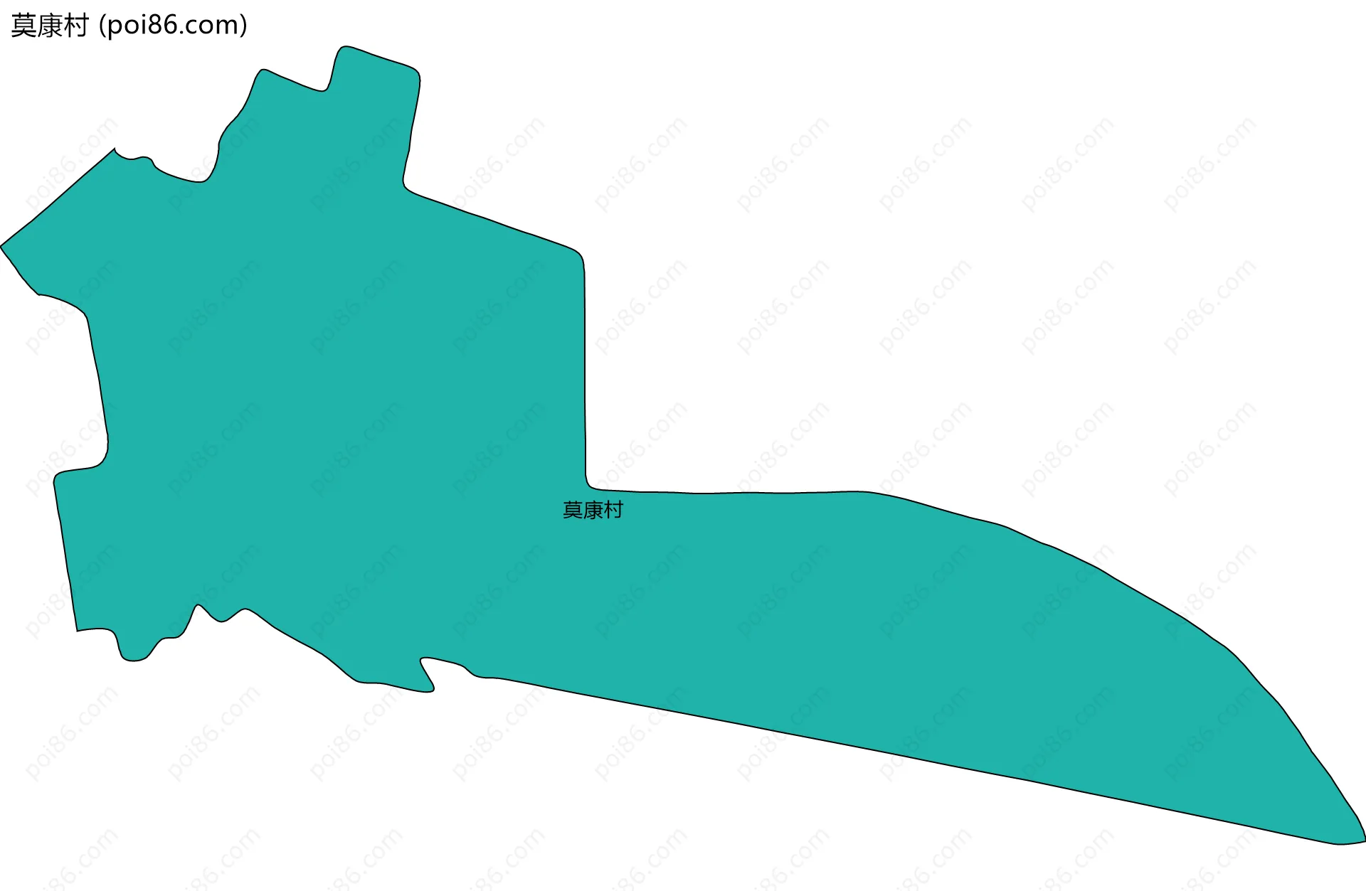 莫康村边界地图