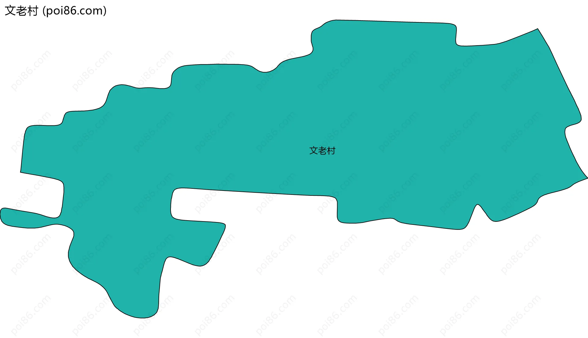 文老村边界地图