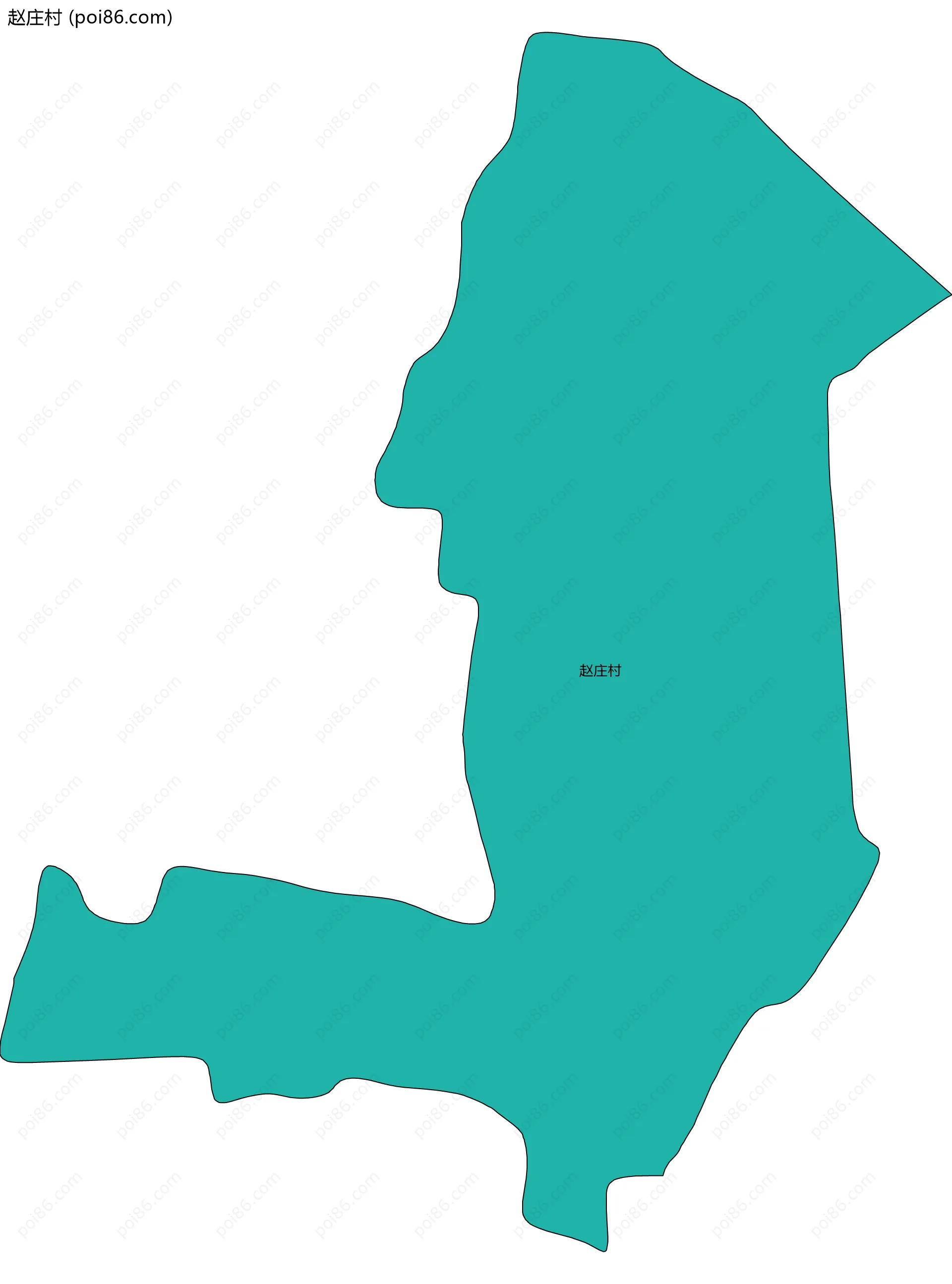 赵庄村边界地图