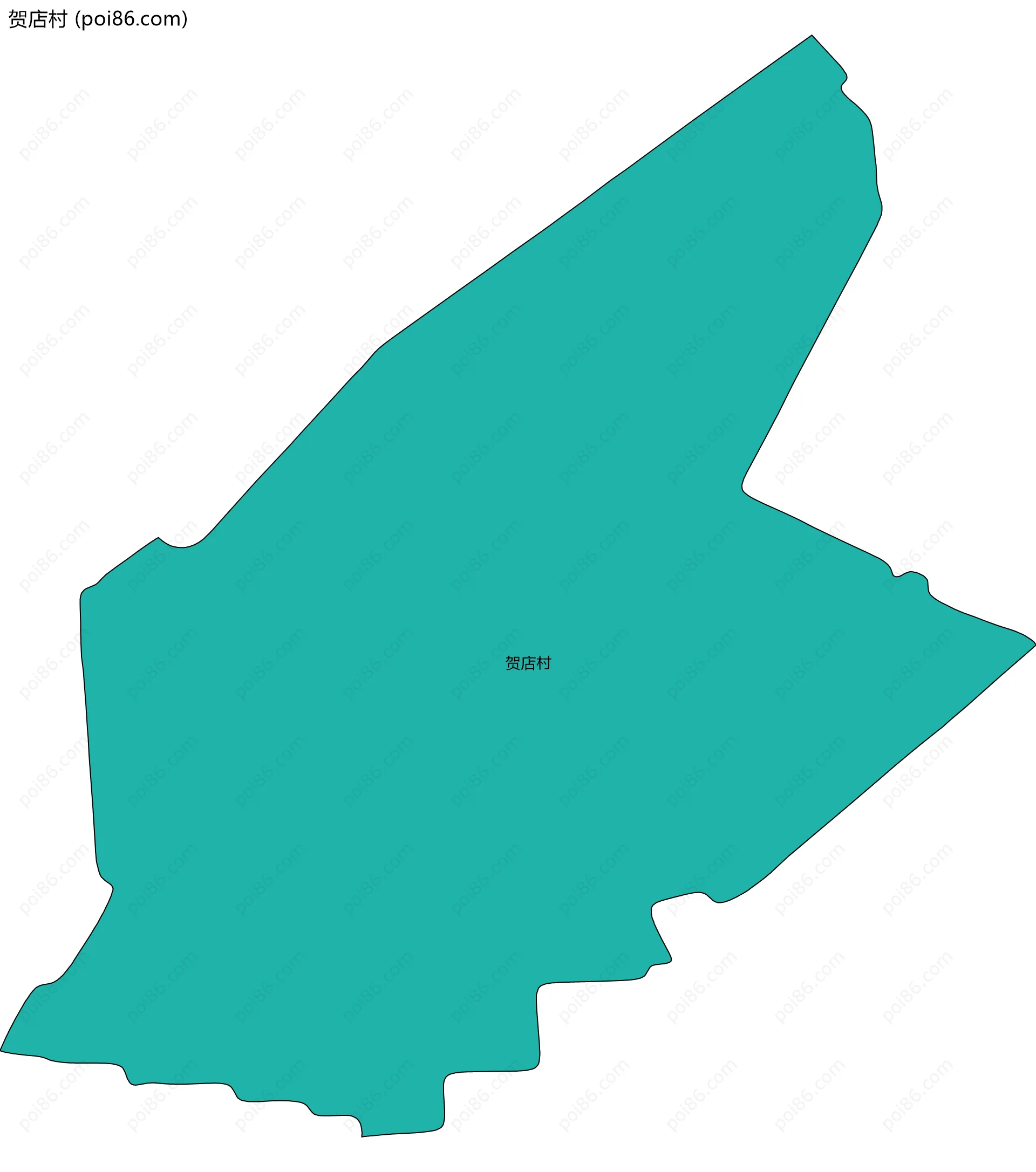 贺店村边界地图