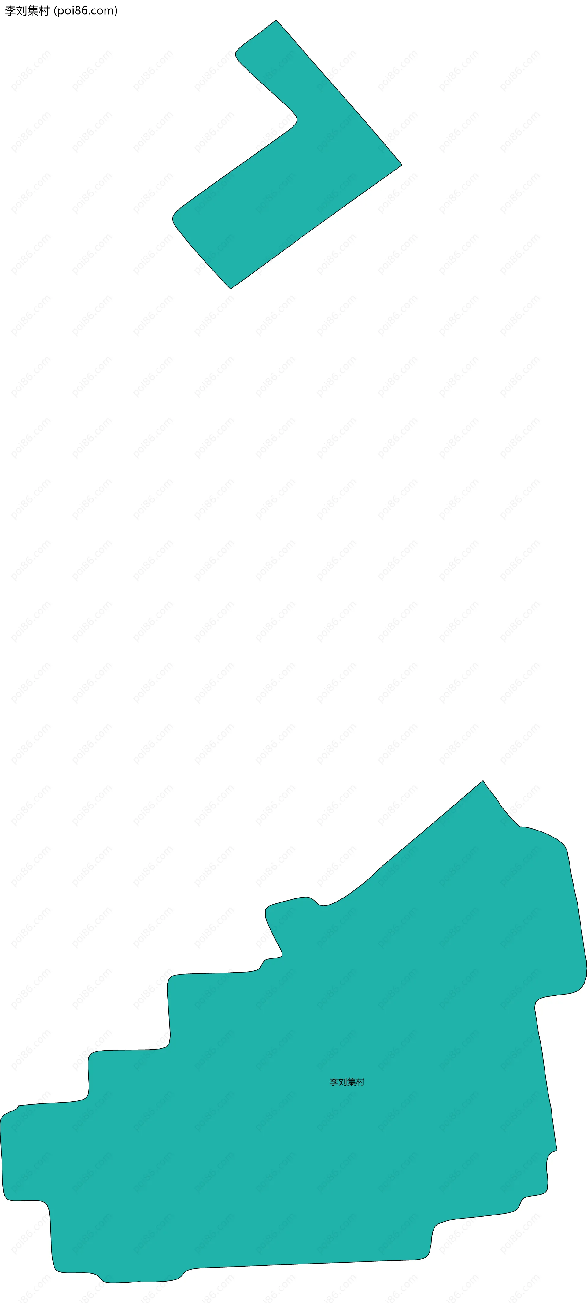 李刘集村边界地图