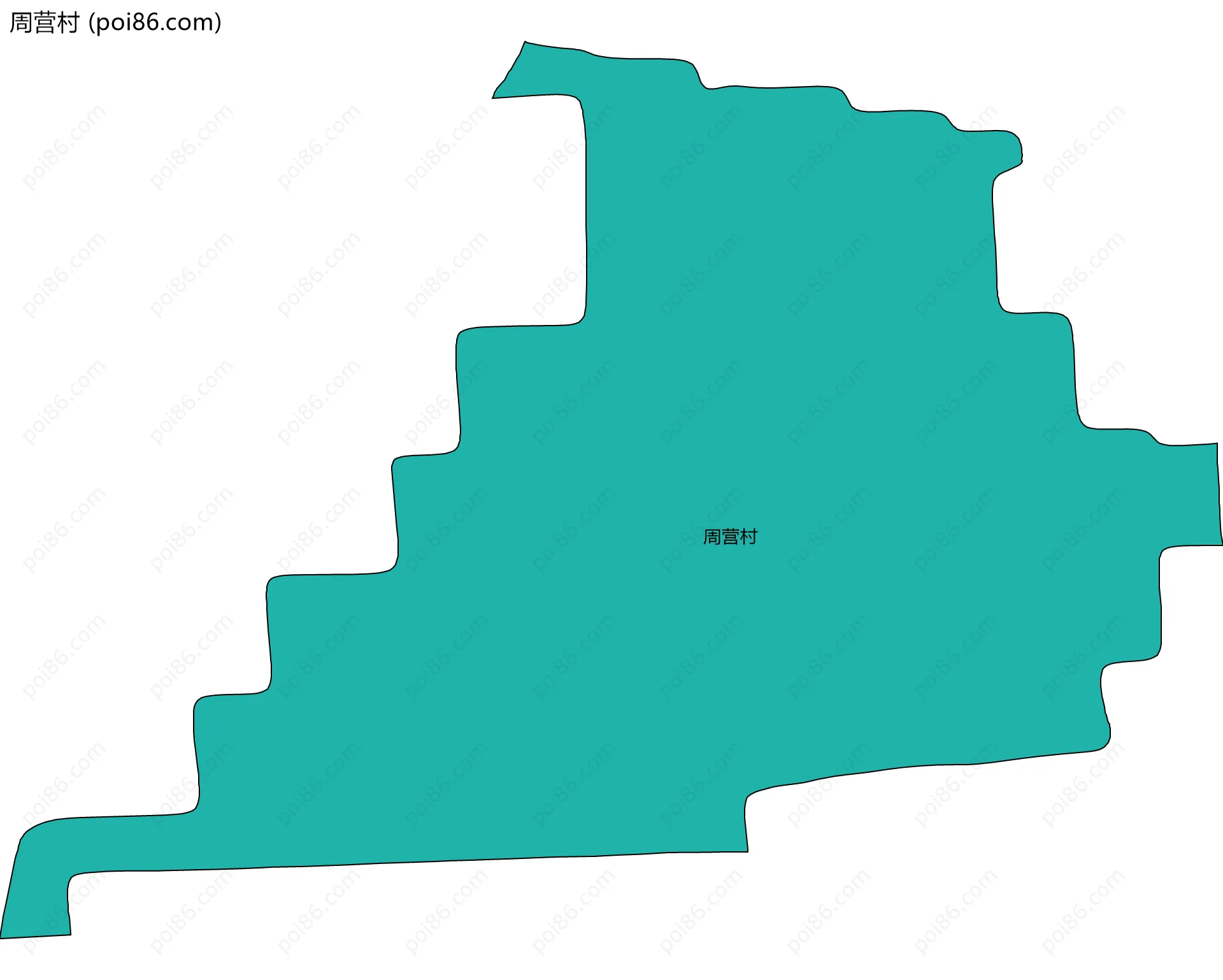 周营村边界地图