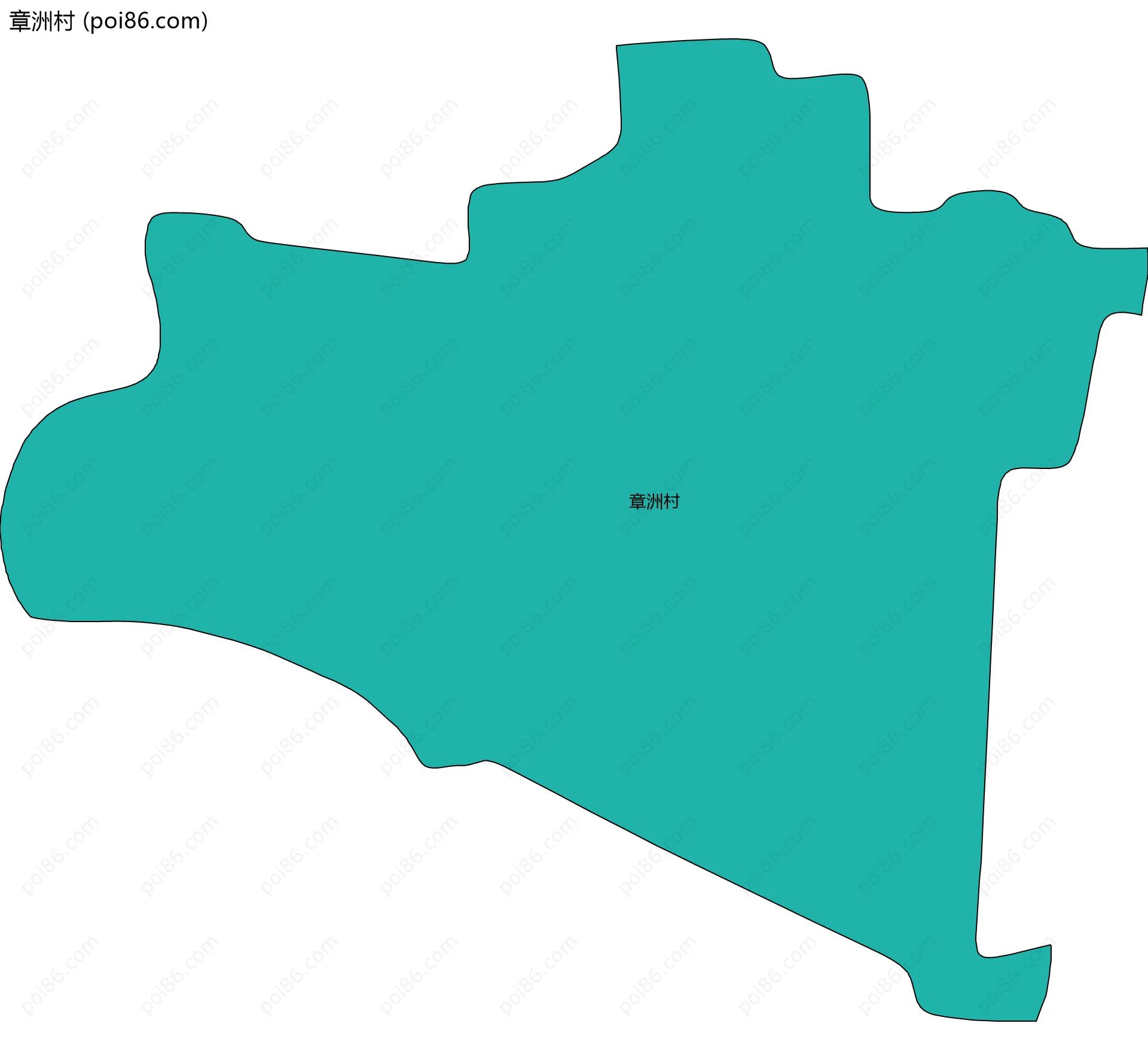 章洲村边界地图