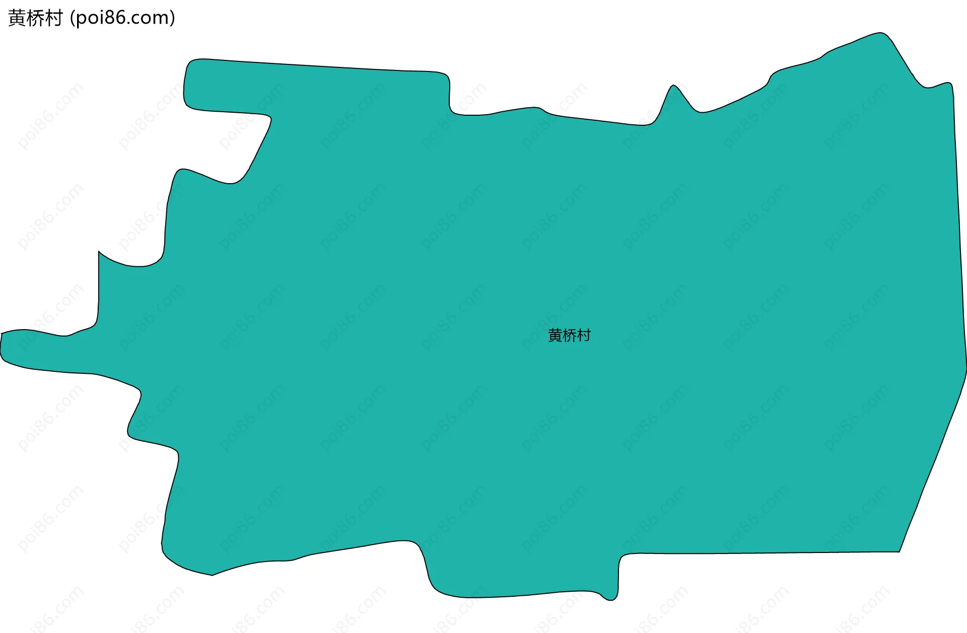 黄桥村边界地图