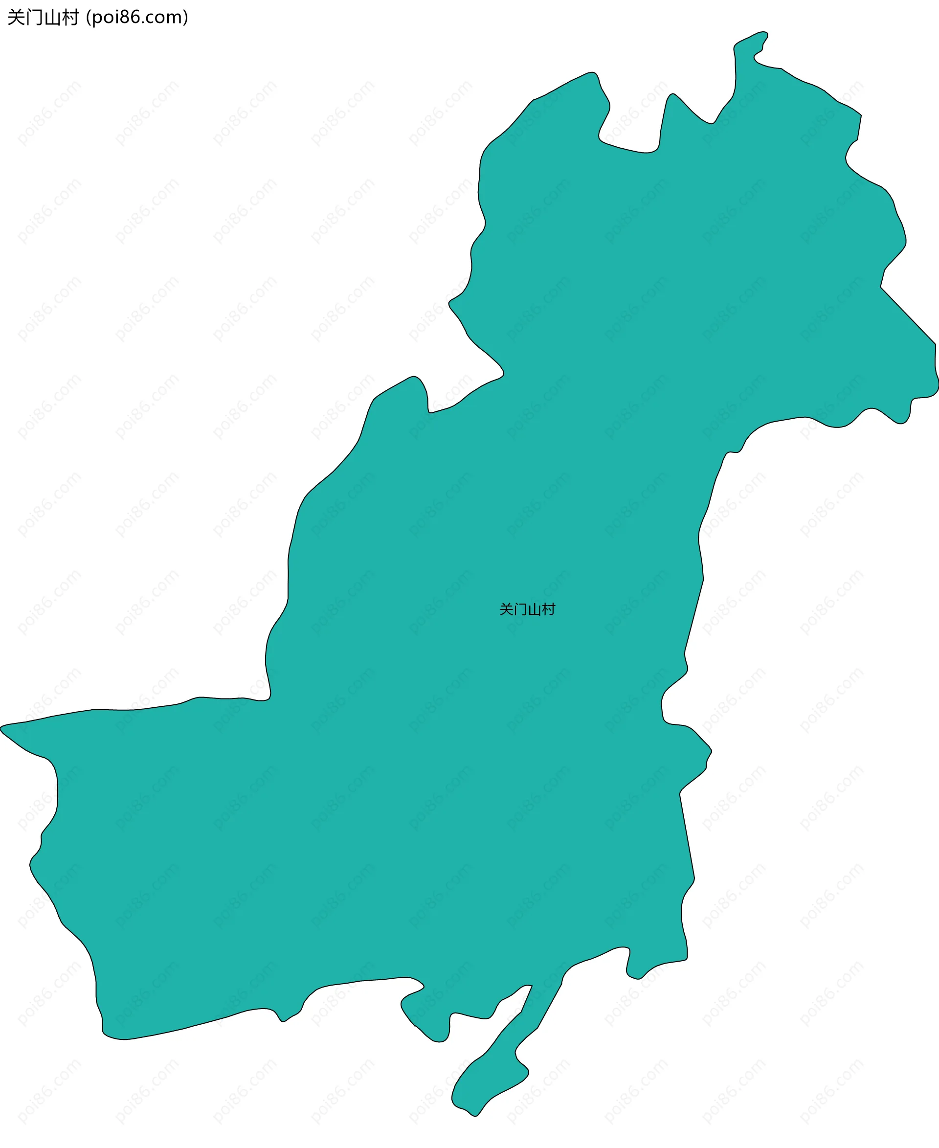 关门山村边界地图