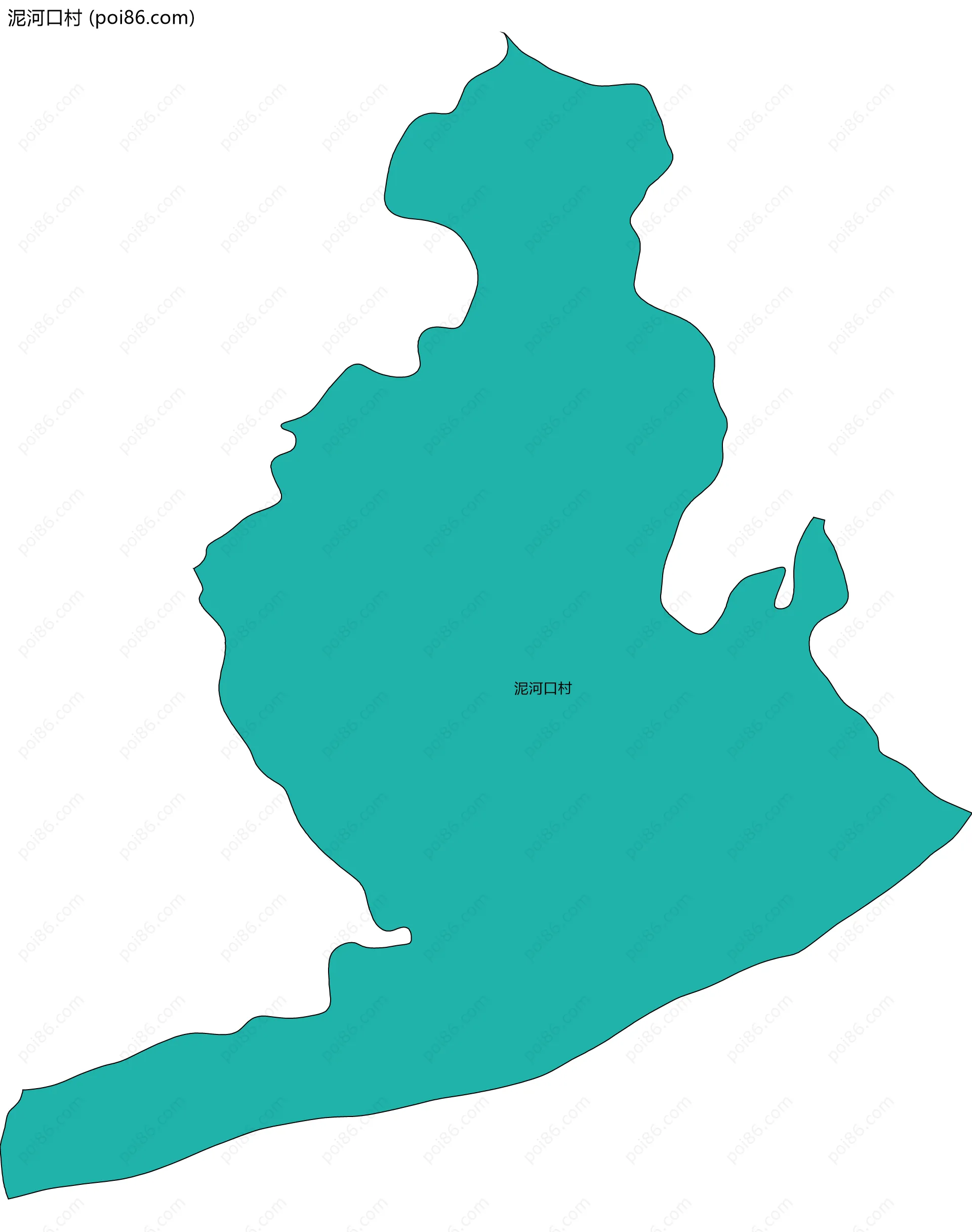 泥河口村边界地图