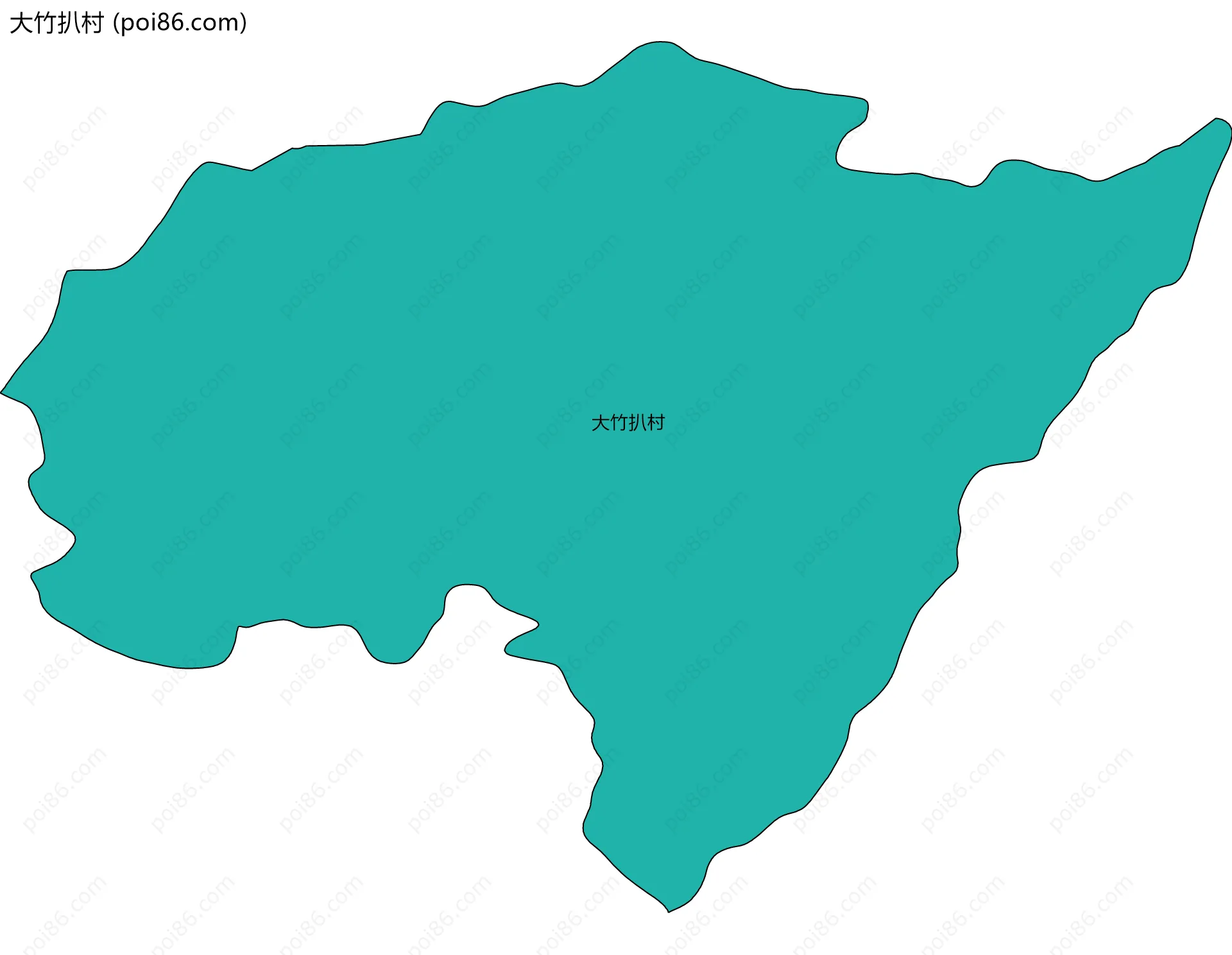 大竹扒村边界地图