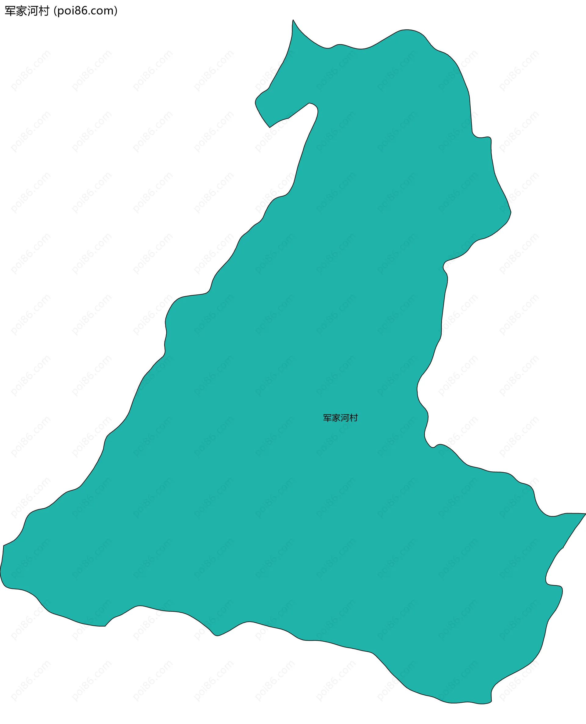 军家河村边界地图