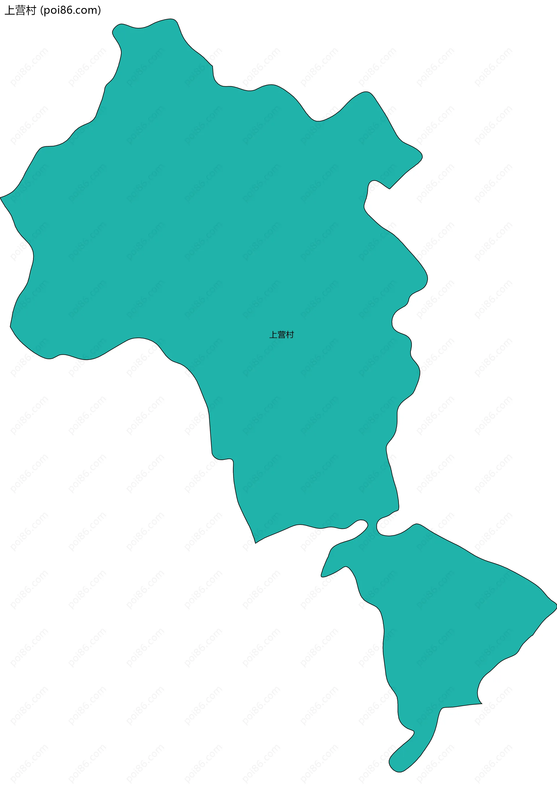 上营村边界地图