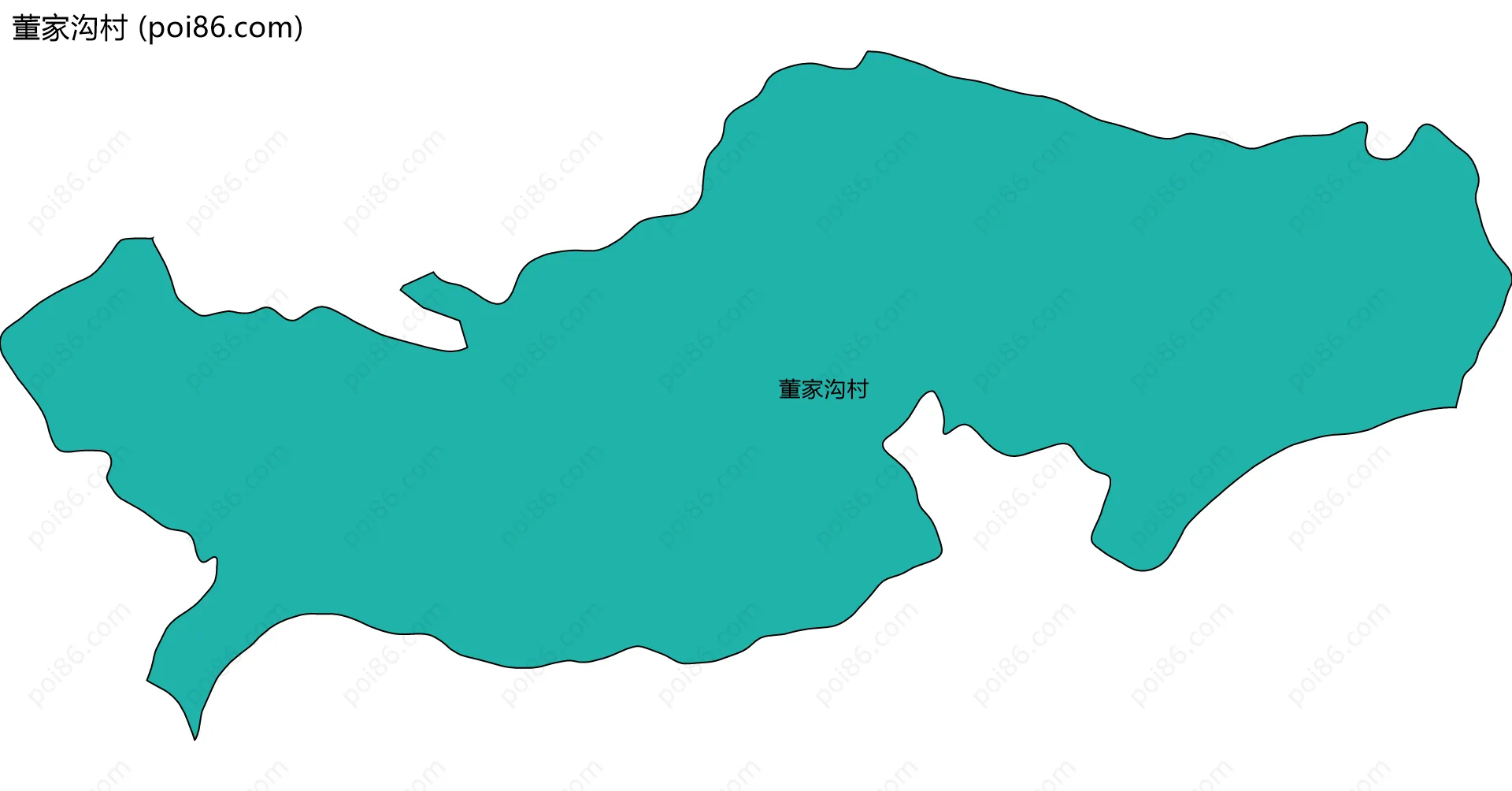 董家沟村边界地图