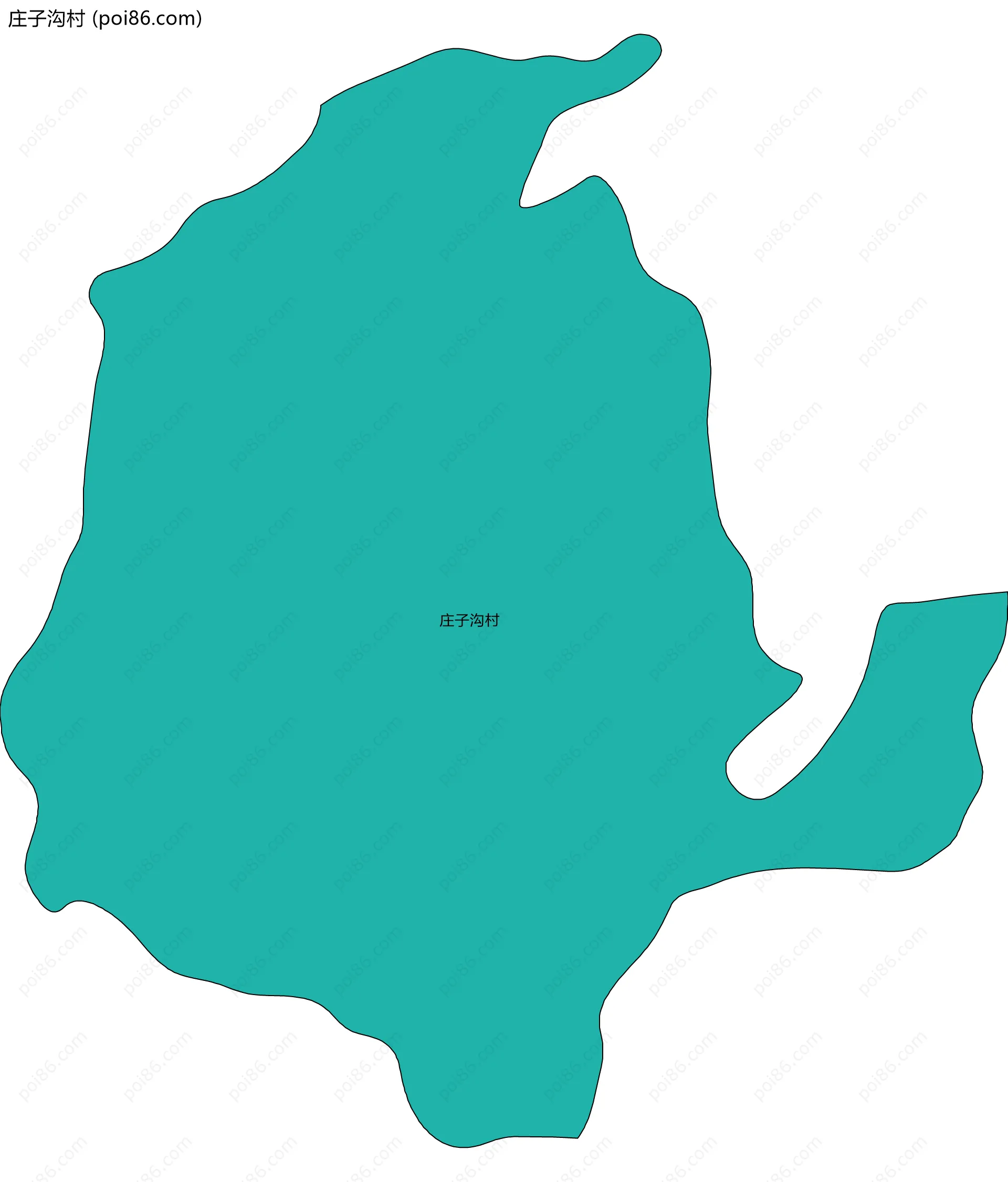 庄子沟村边界地图