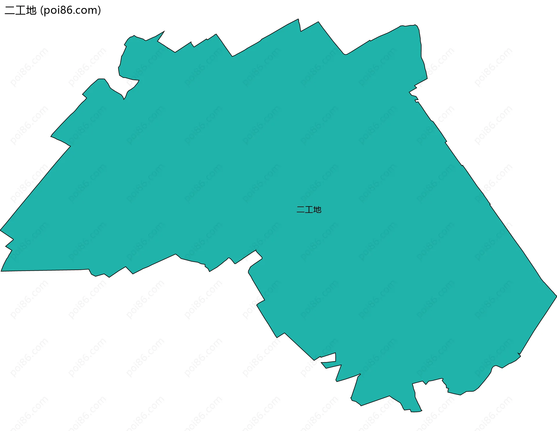 二工地边界地图