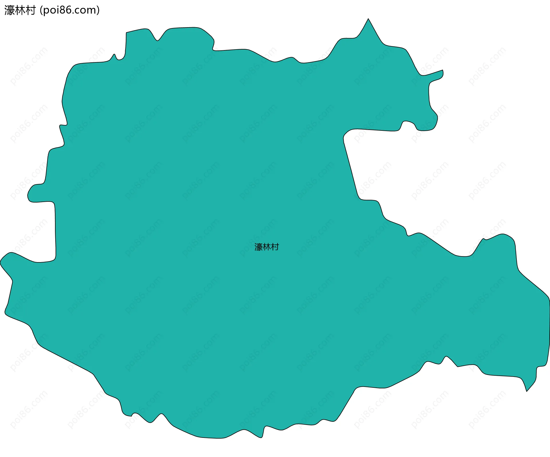 濠林村边界地图