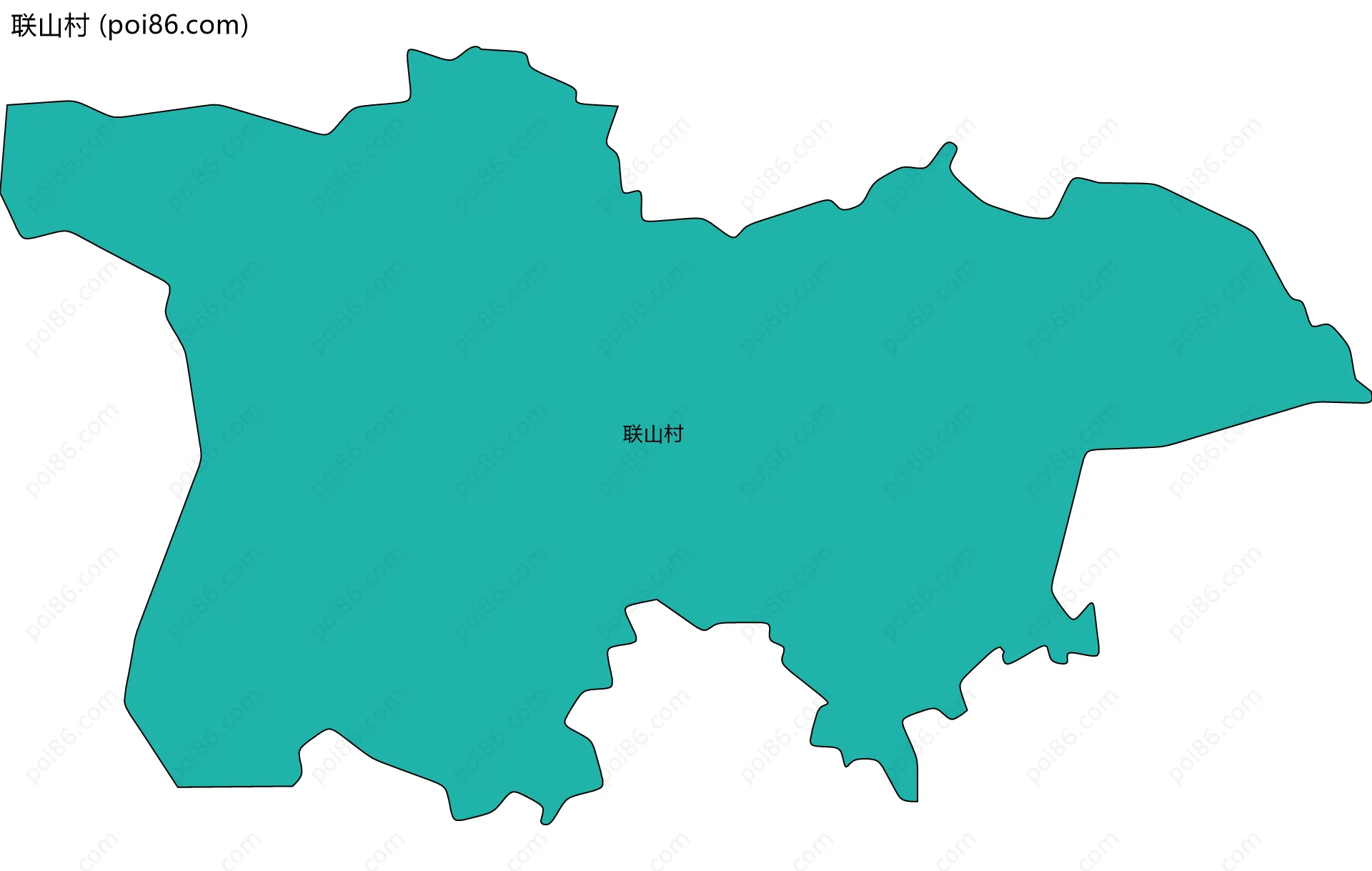 联山村边界地图