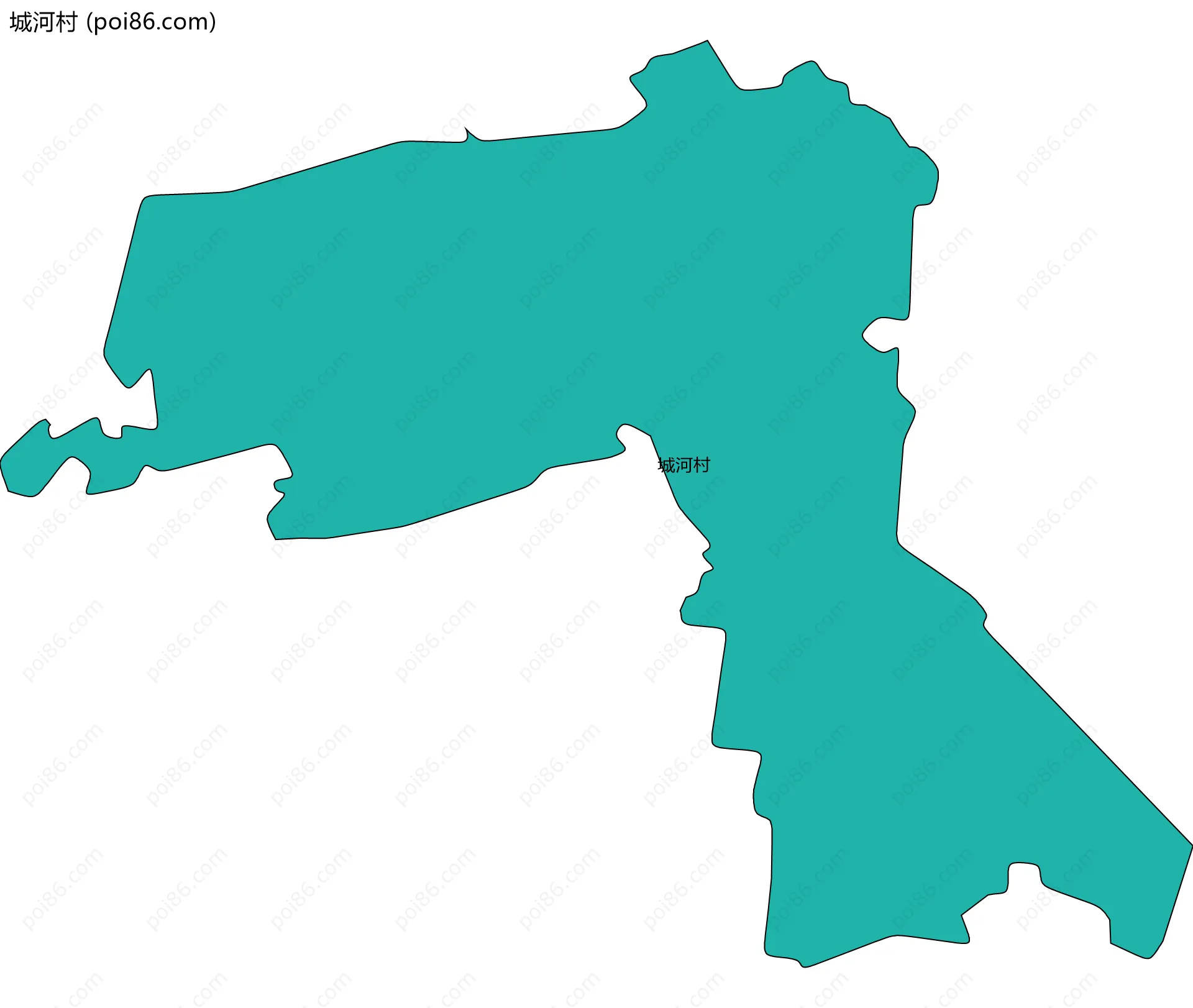 城河村边界地图