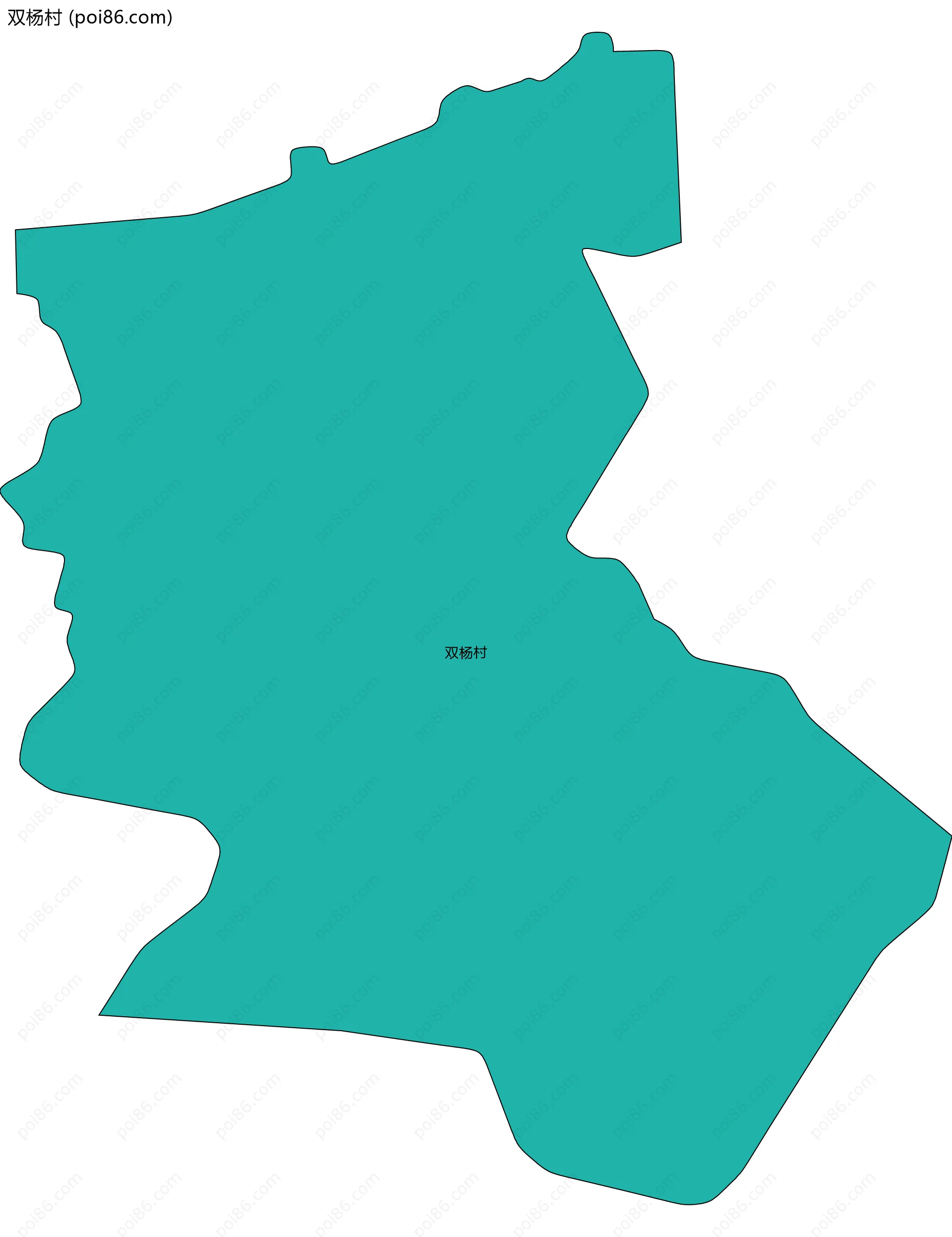双杨村边界地图