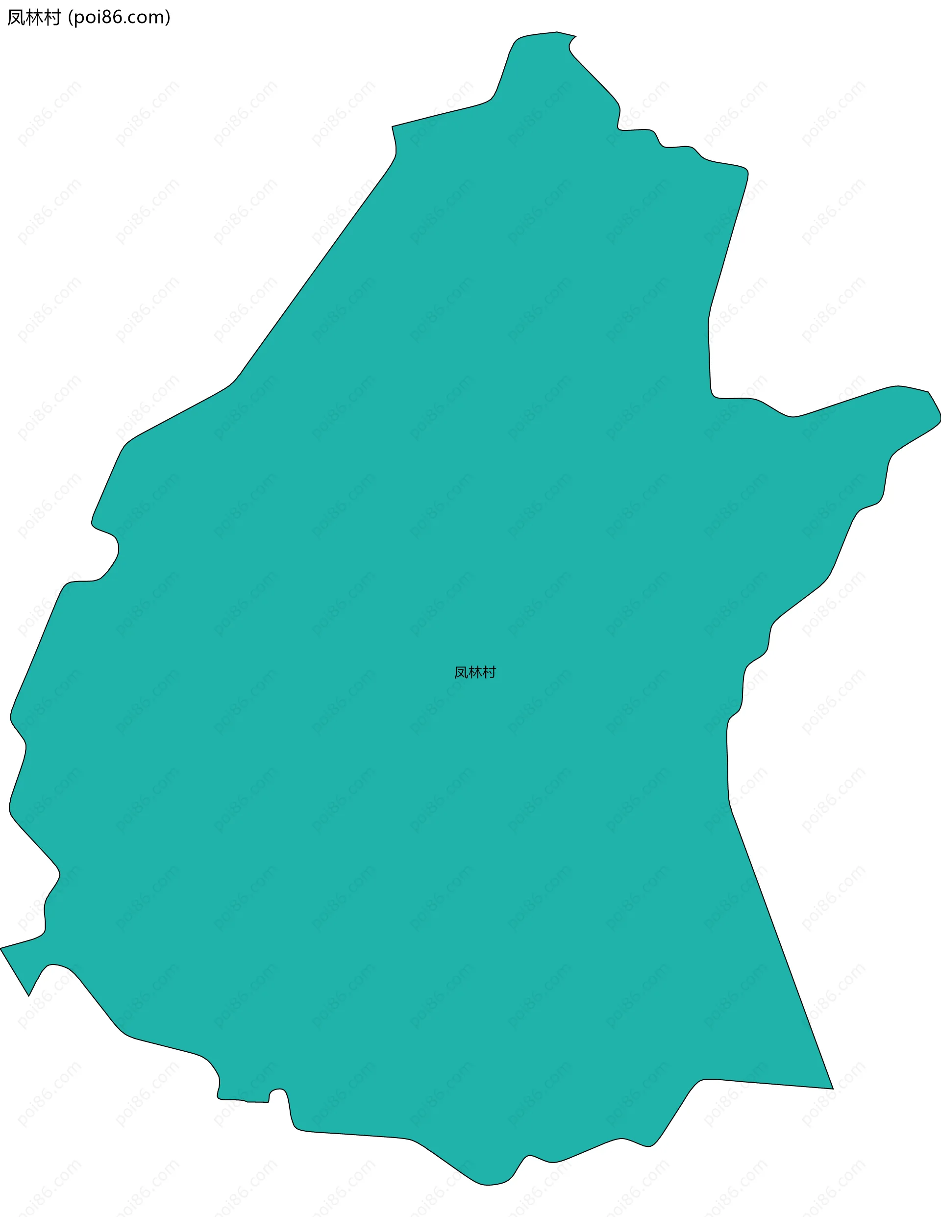 凤林村边界地图