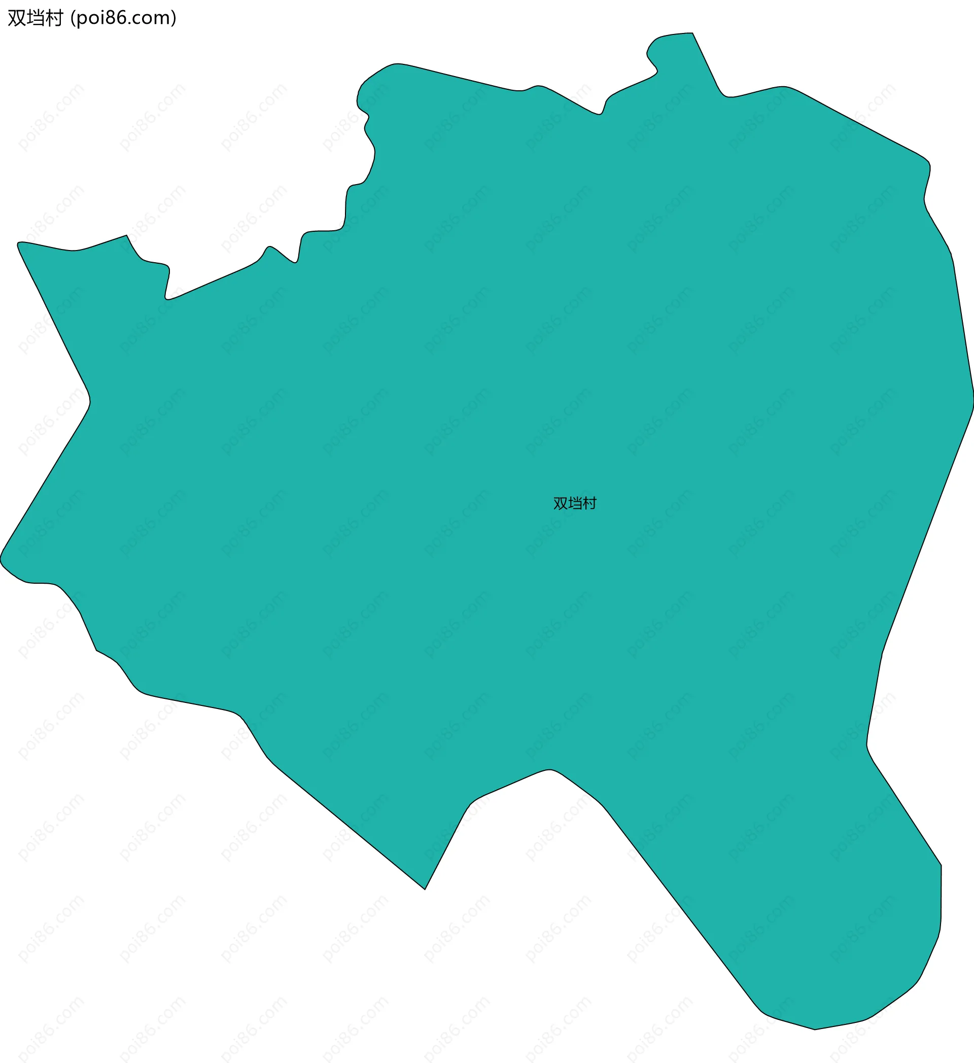 双垱村边界地图