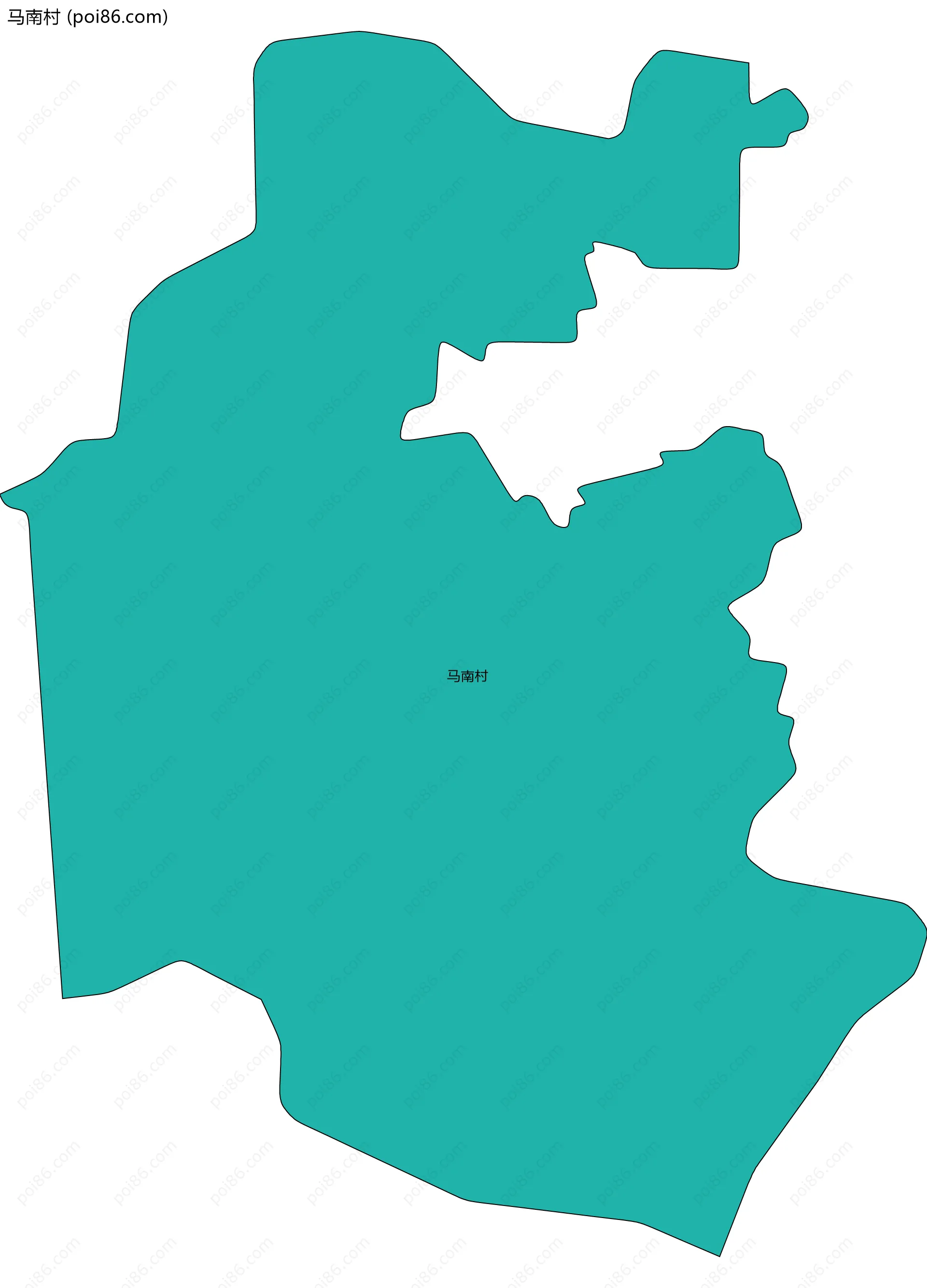 马南村边界地图