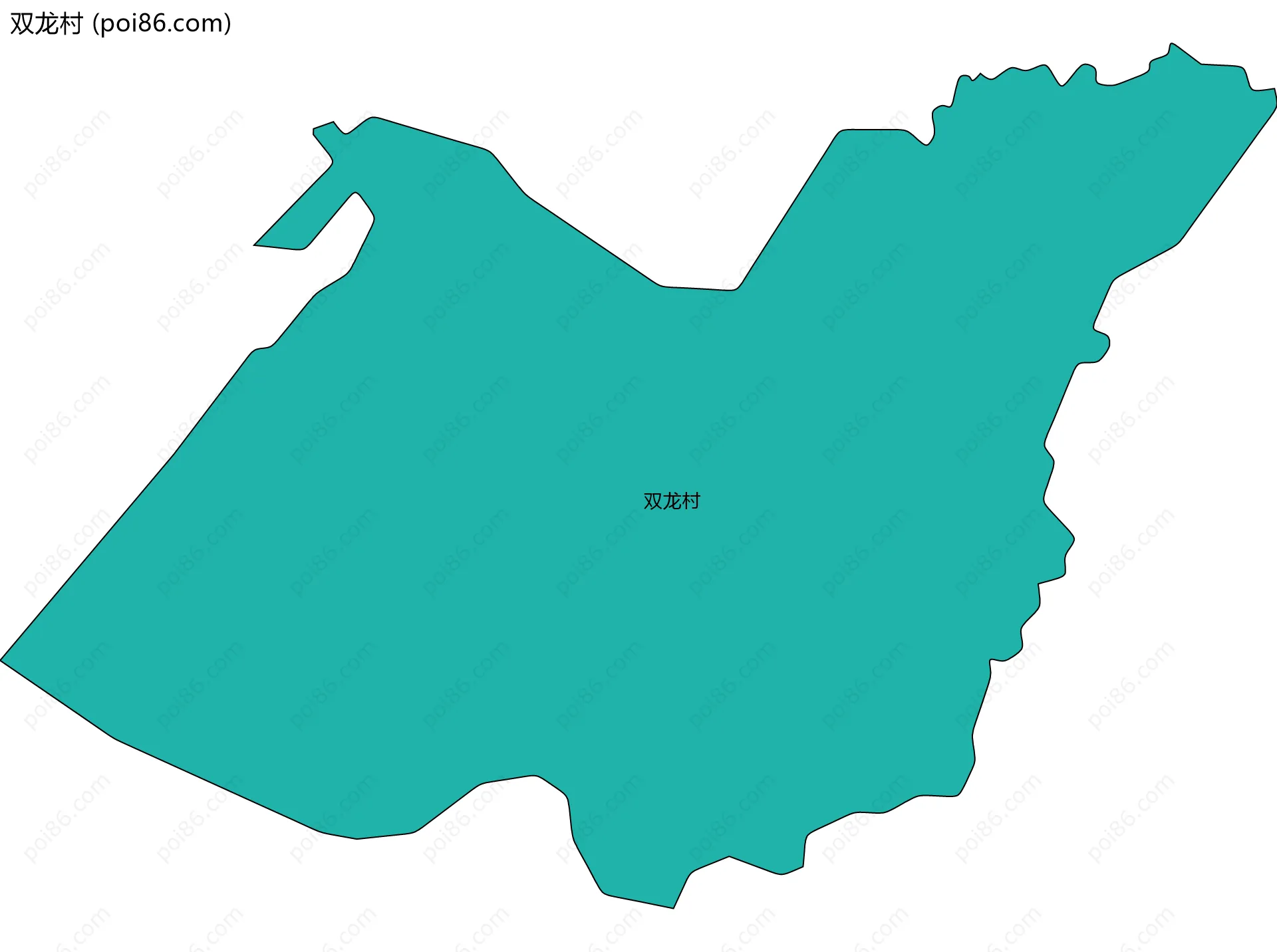 双龙村边界地图