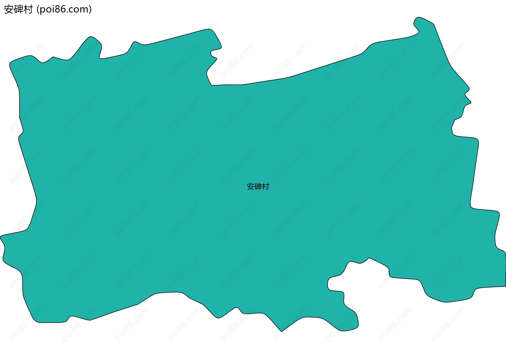 安碑村边界地图